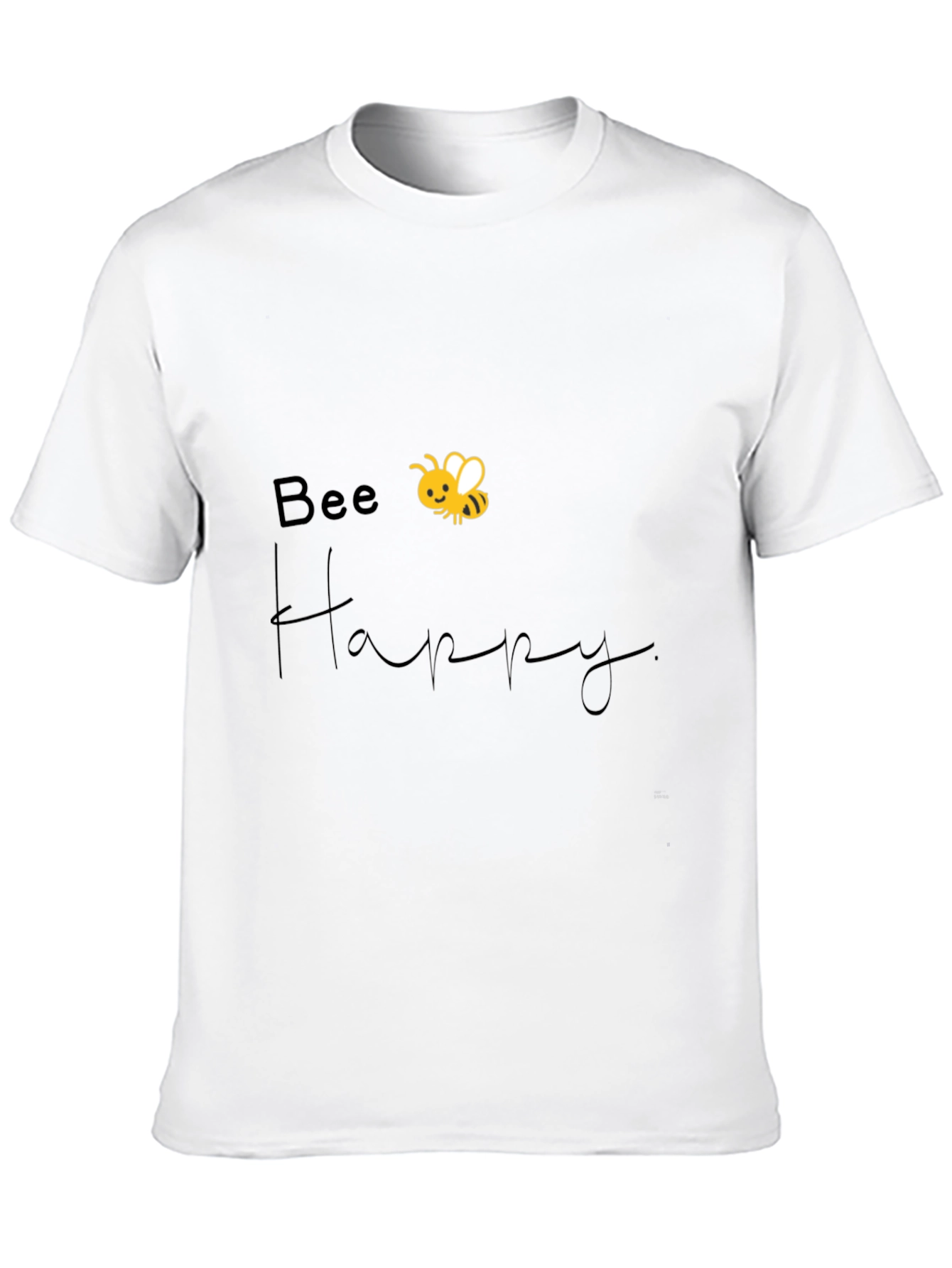 Bee Happy Graphic Tee - Black