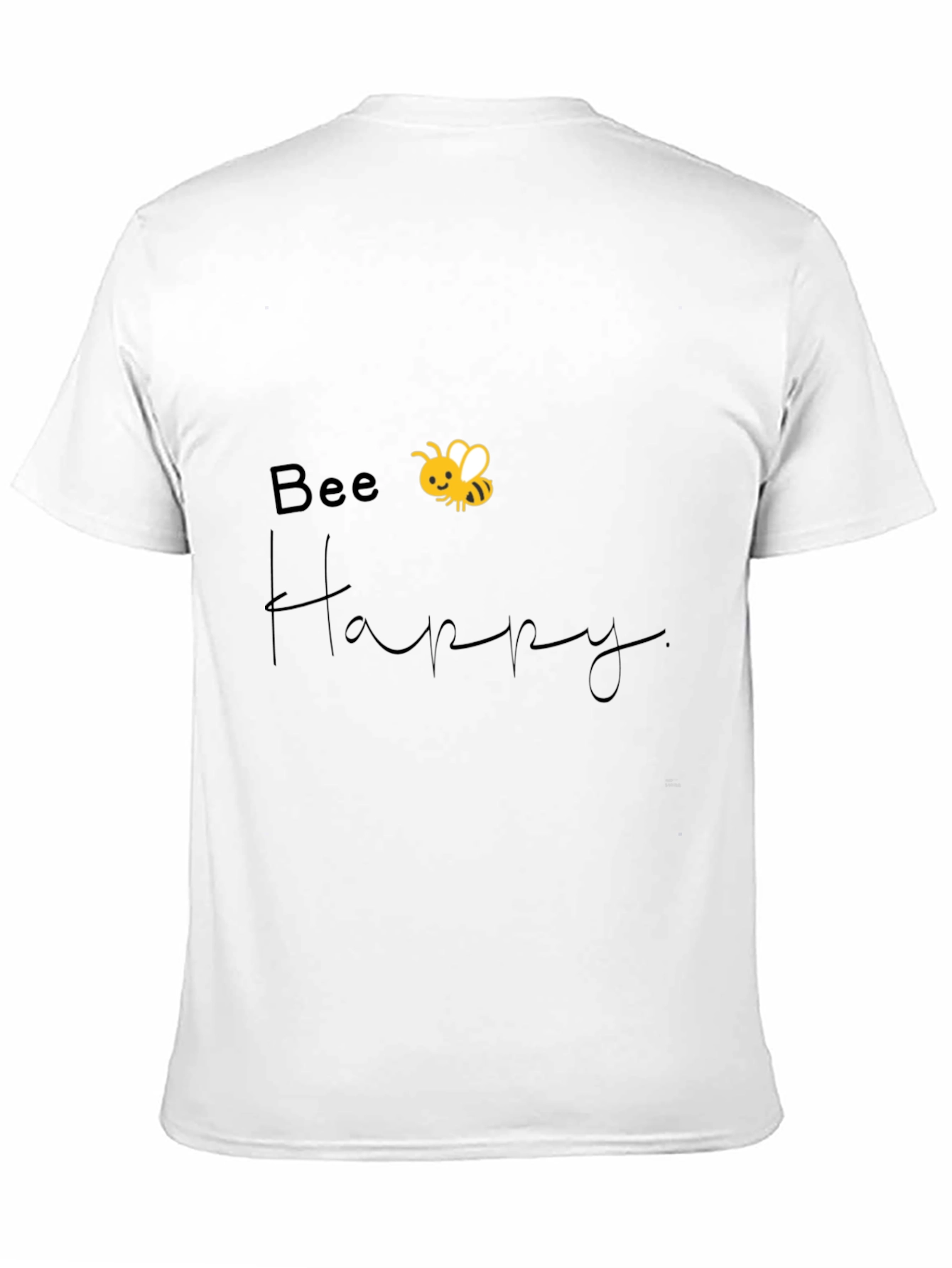 Bee Happy Graphic Tee - Black