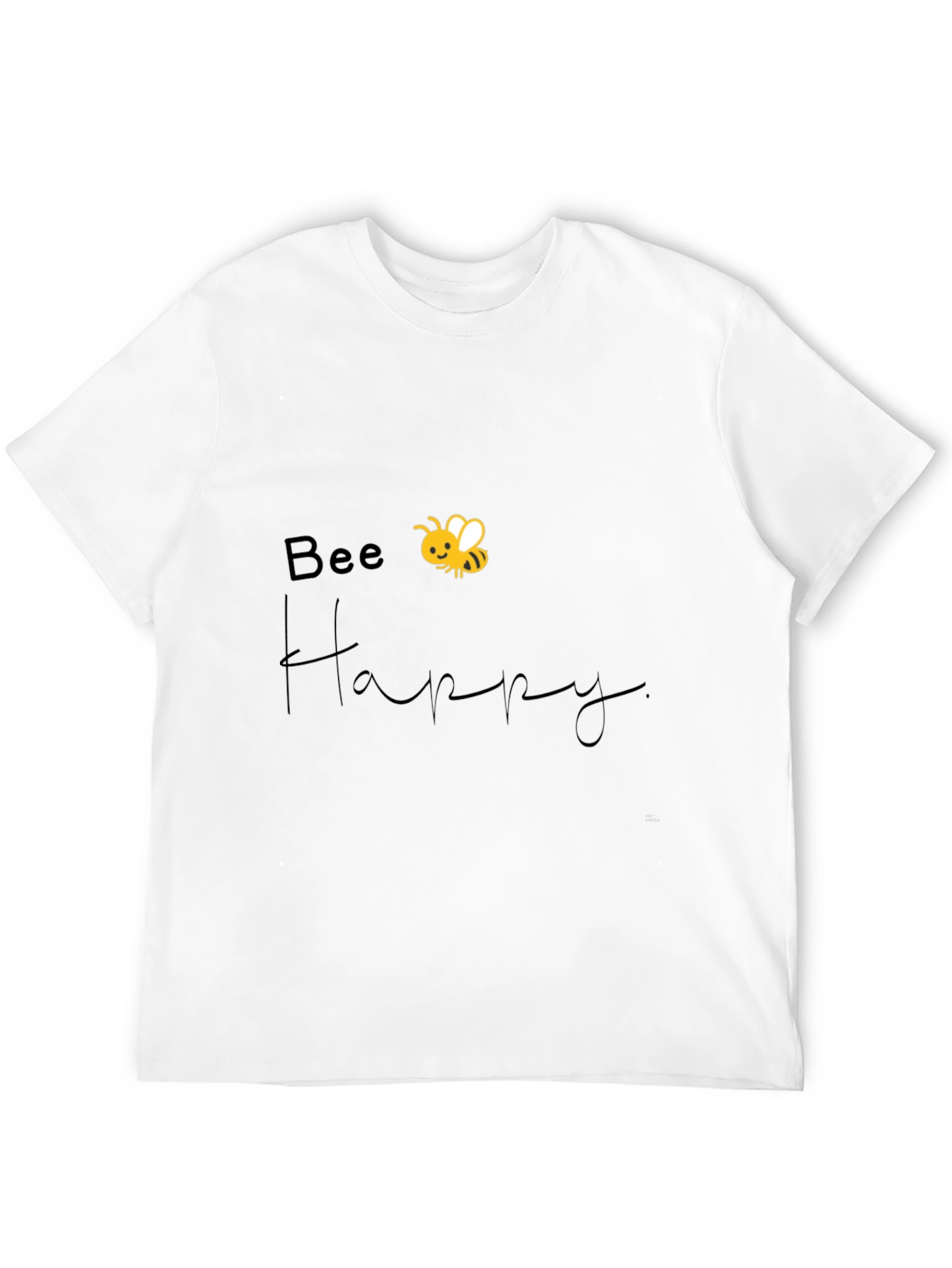 Bee Happy Graphic Tee - Black