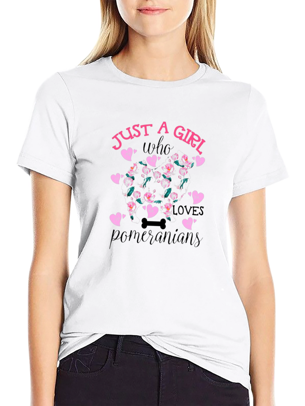 Just a Girl Who Loves Pomeranians T-Shirt