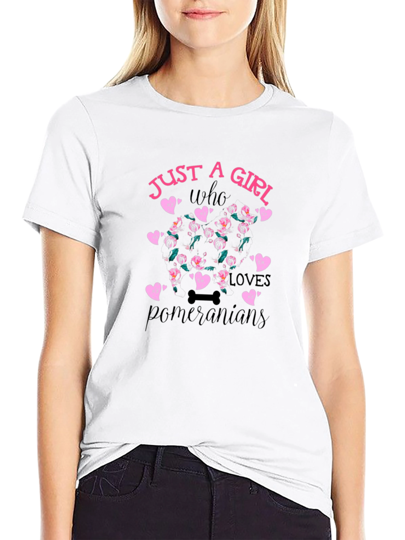 Just a Girl Who Loves Pomeranians T-Shirt