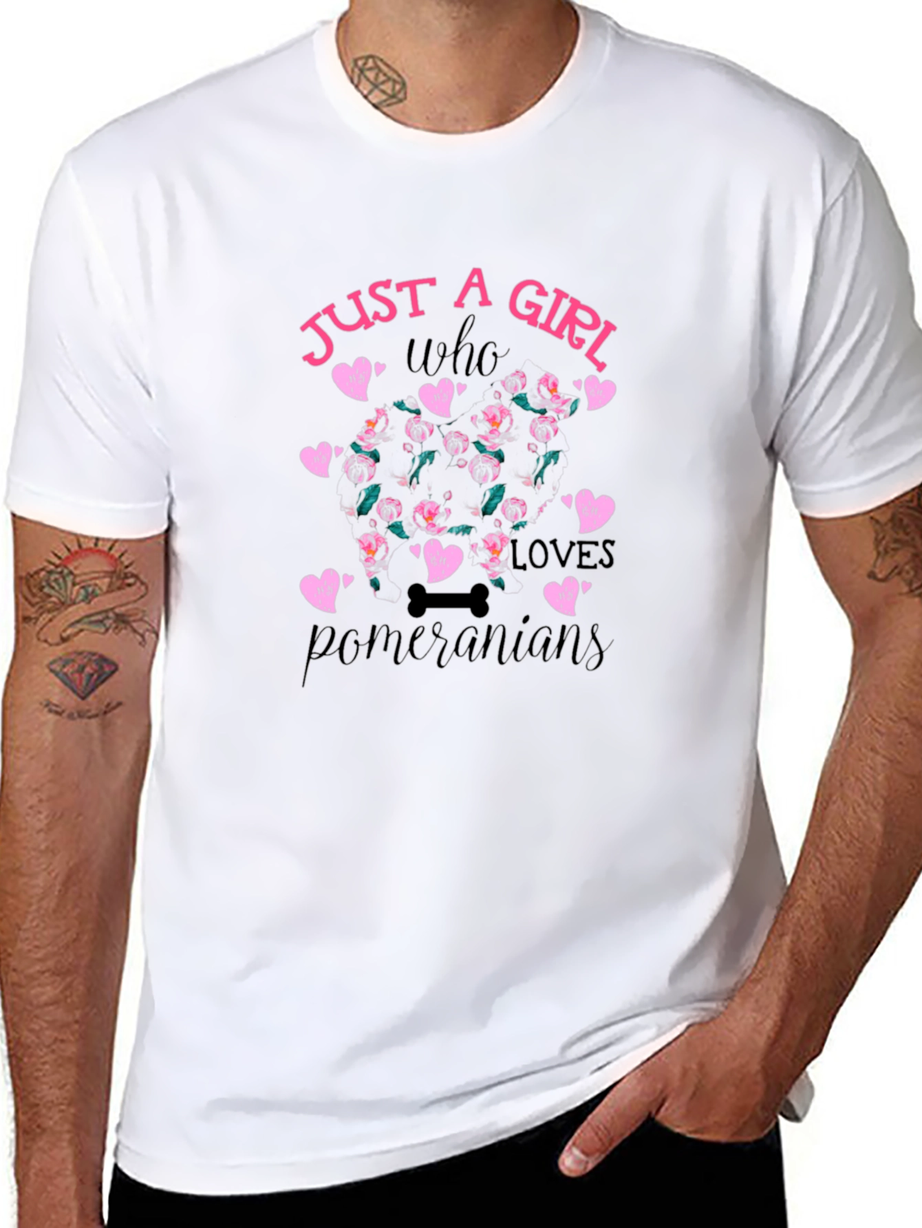 Just a Girl Who Loves Pomeranians T-Shirt