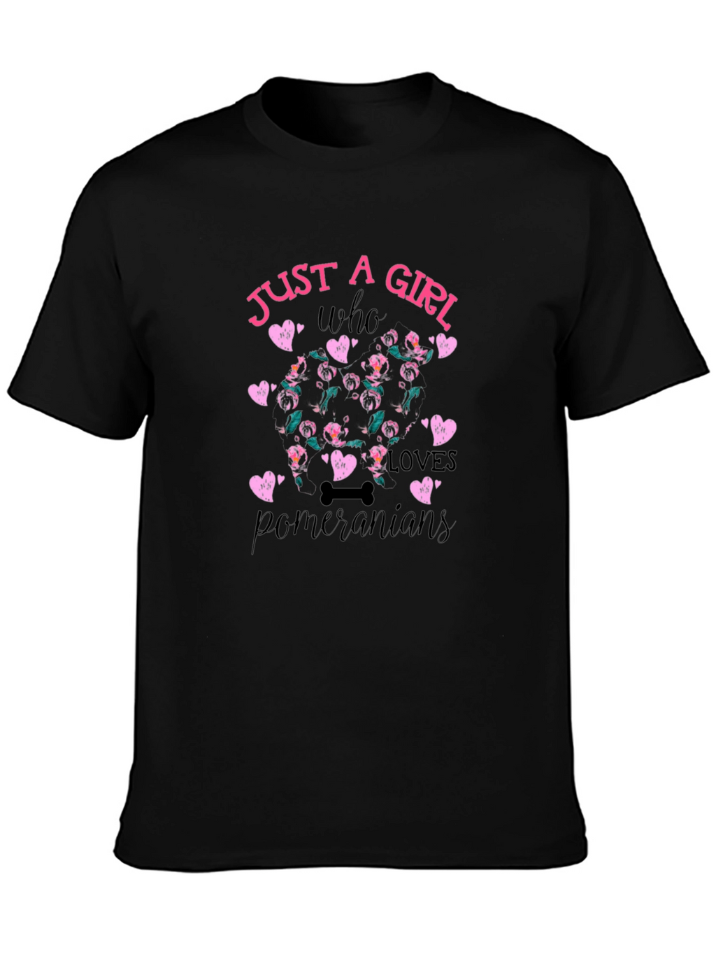 Just a Girl Who Loves Pomeranians T-Shirt