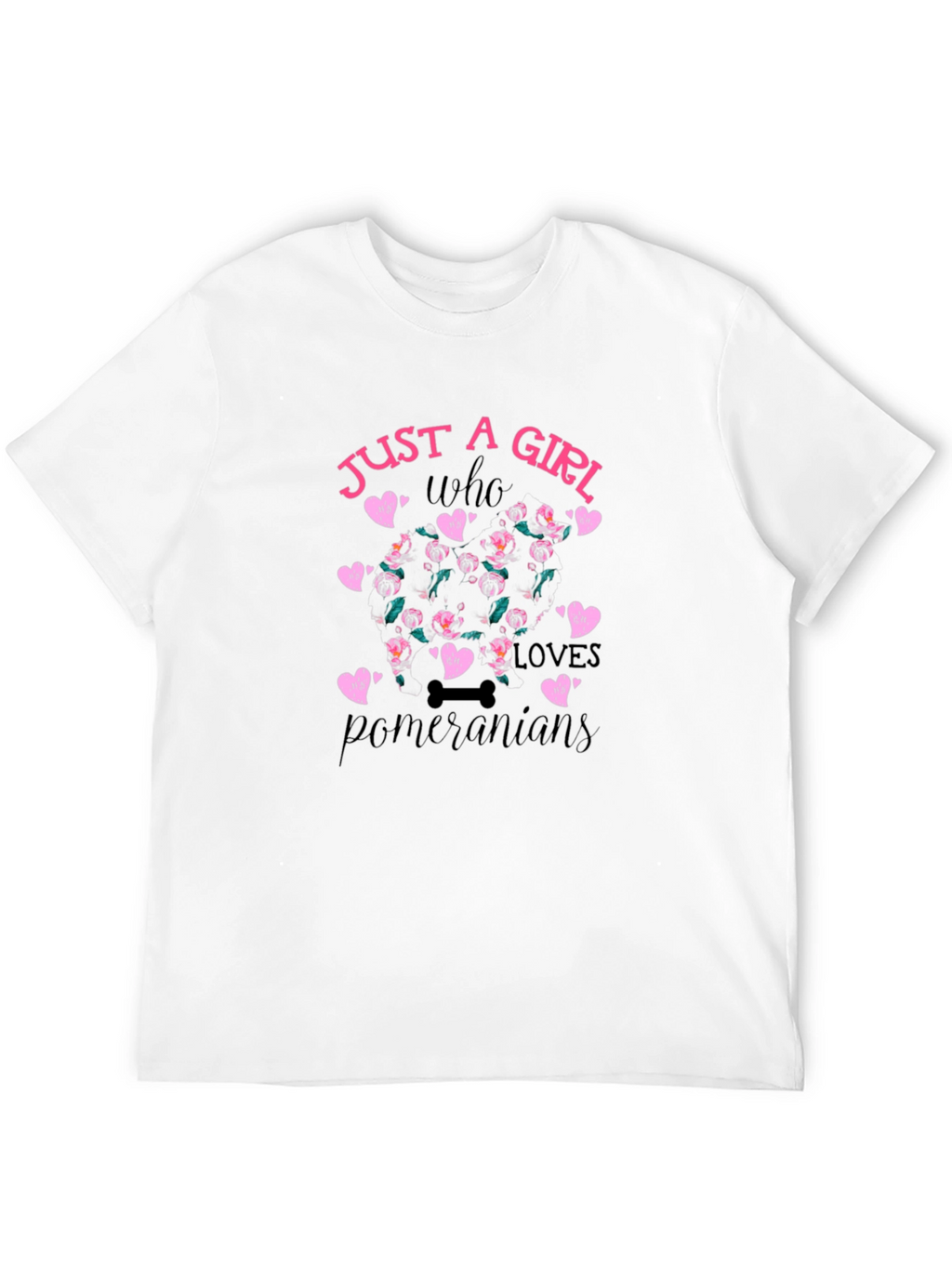 Just a Girl Who Loves Pomeranians T-Shirt