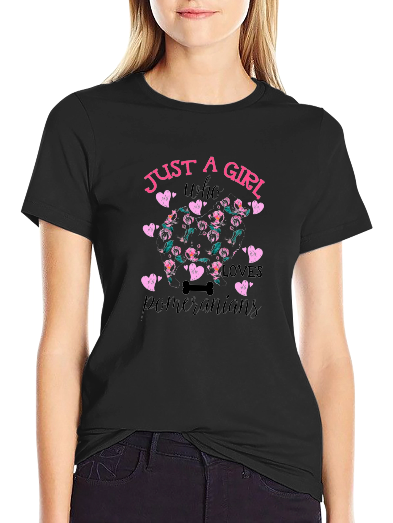 Just a Girl Who Loves Pomeranians T-Shirt