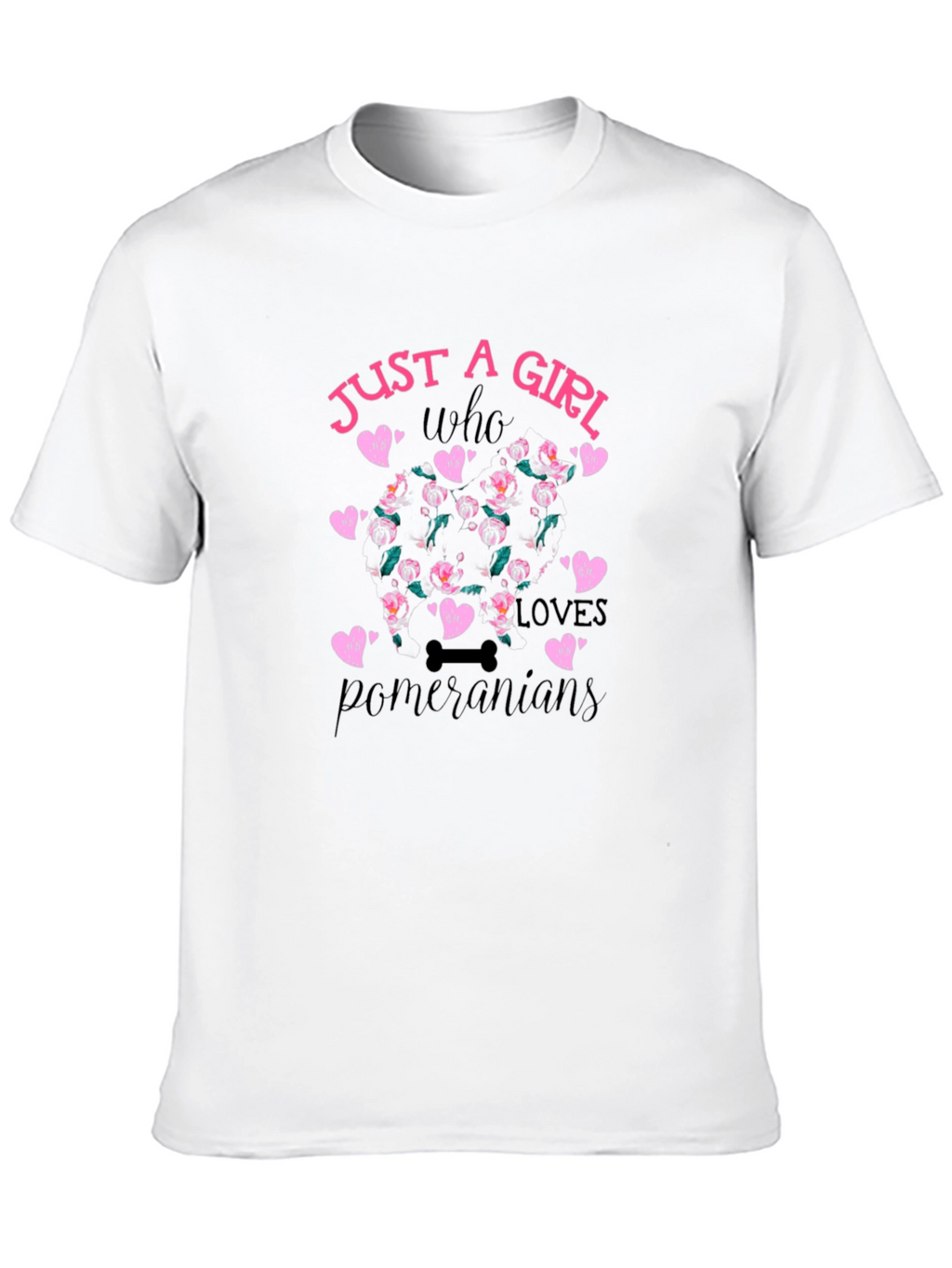 Just a Girl Who Loves Pomeranians T-Shirt