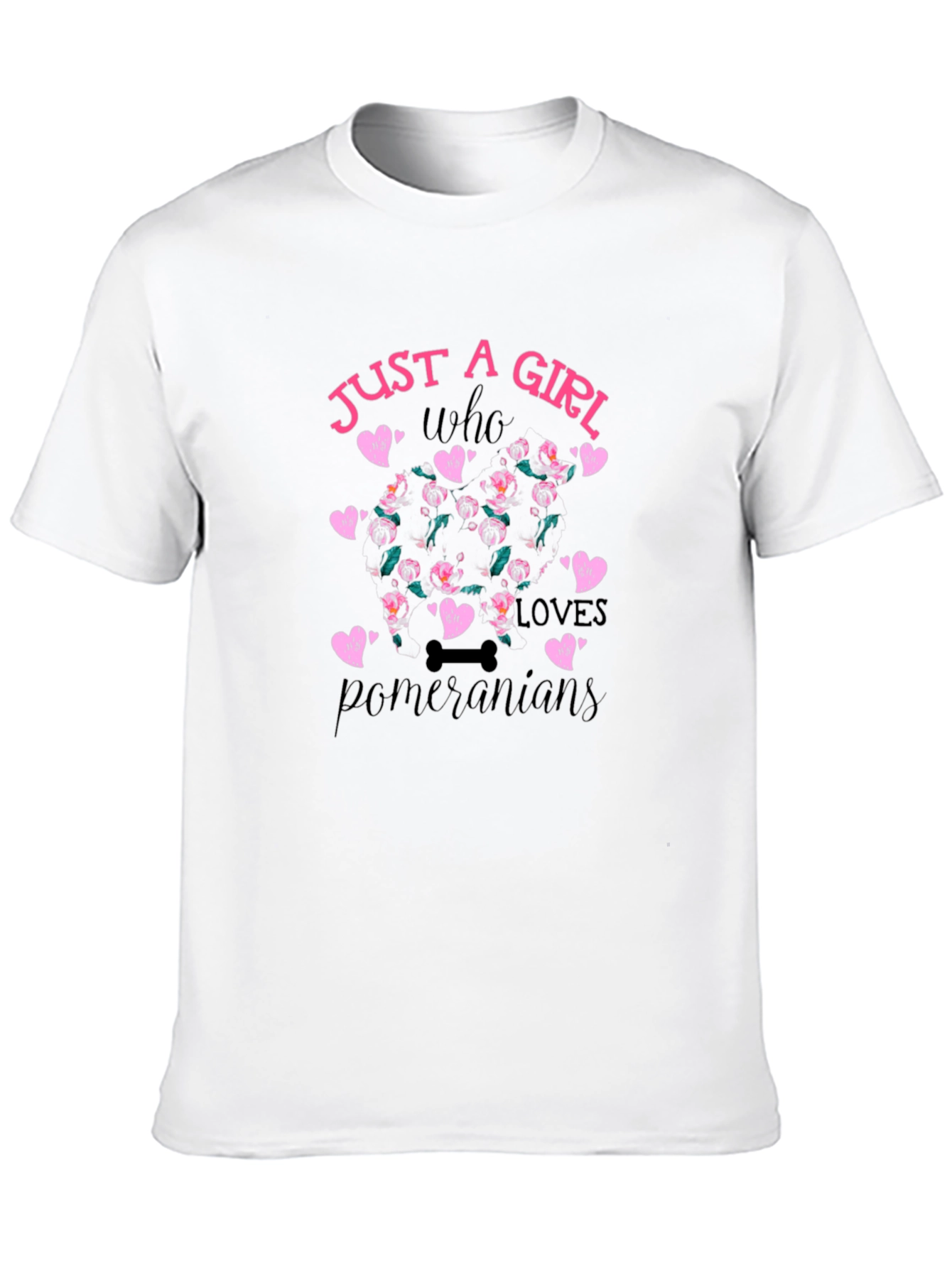 Just a Girl Who Loves Pomeranians T-Shirt