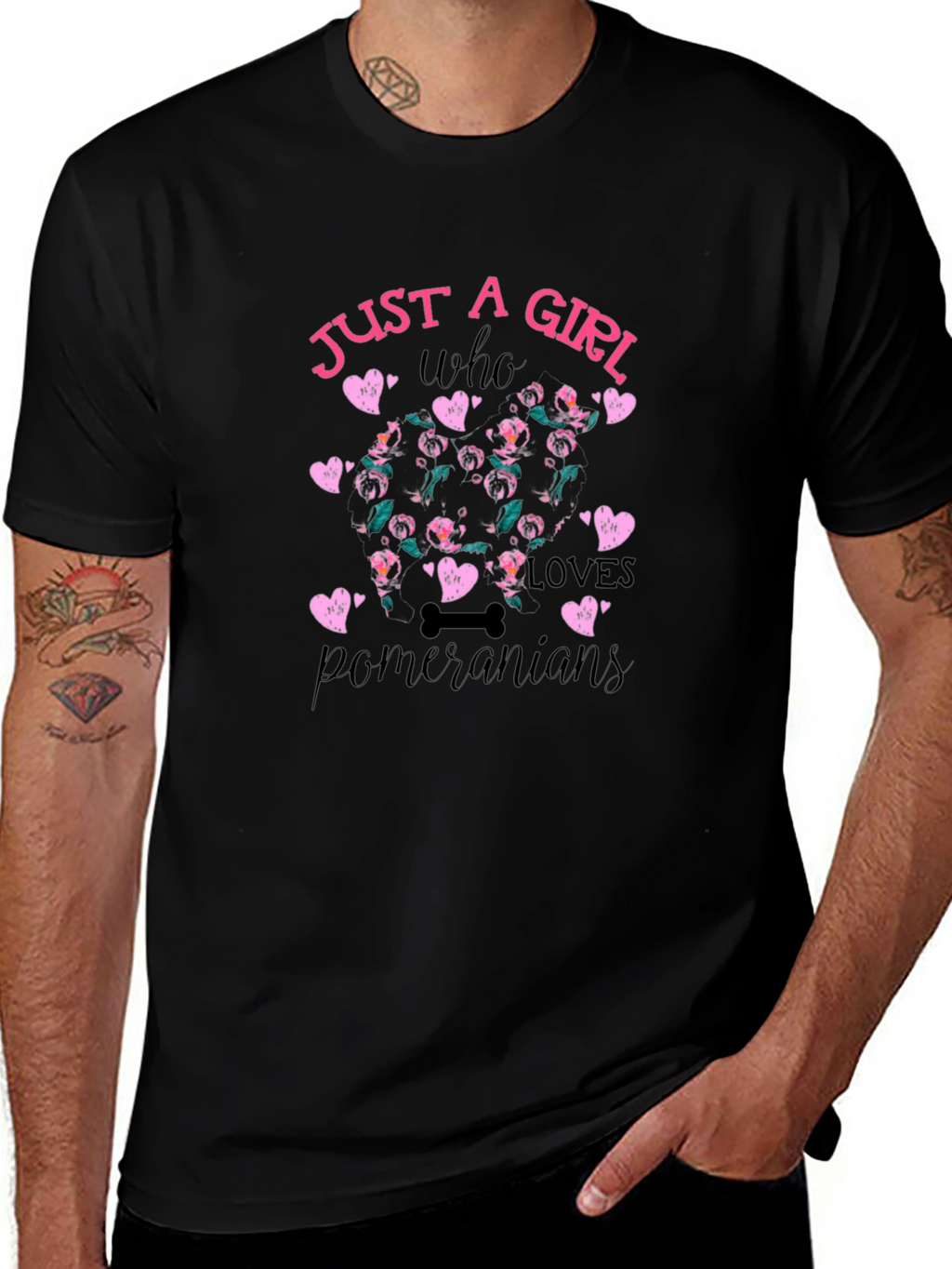 Just a Girl Who Loves Pomeranians T-Shirt