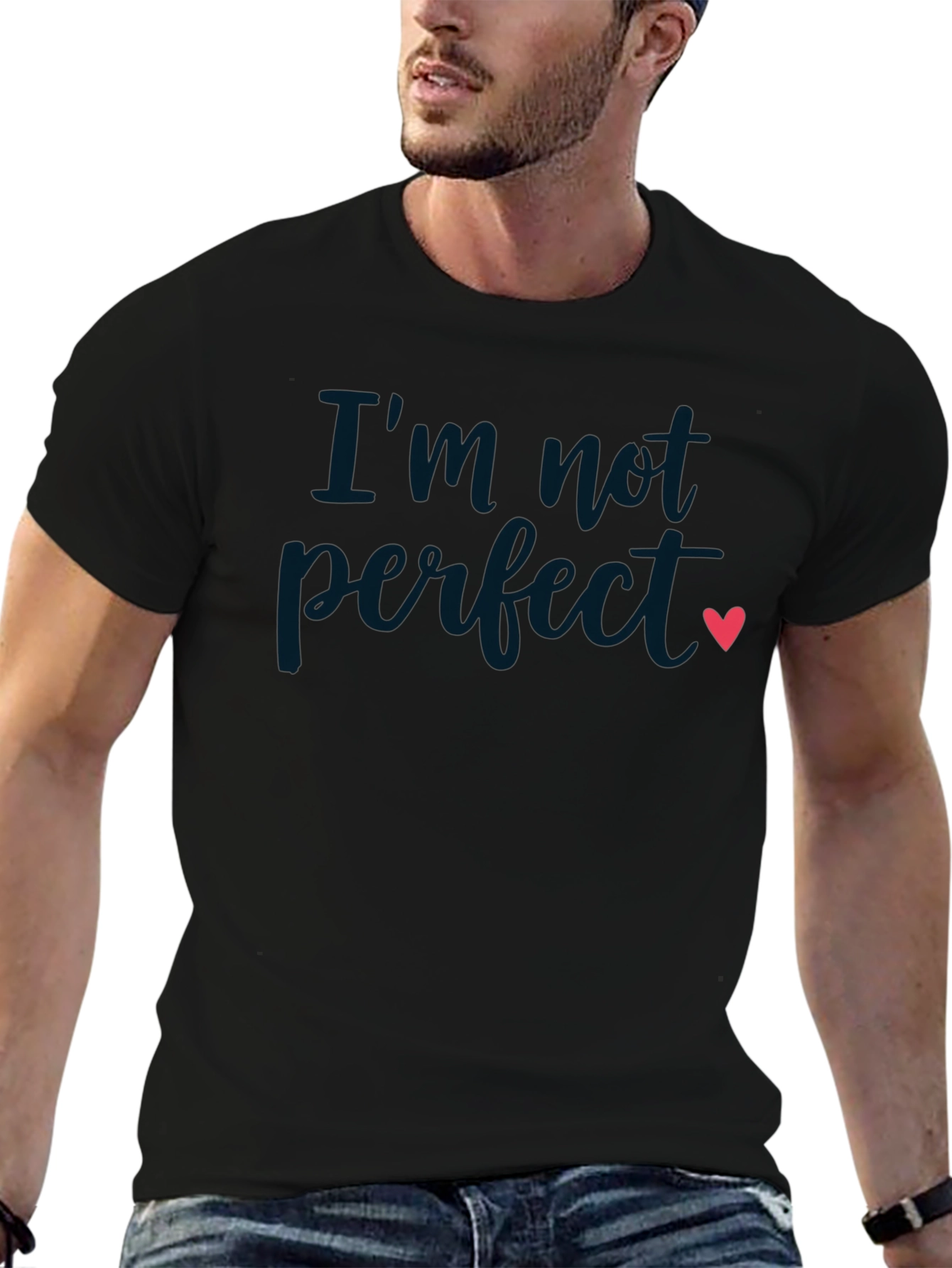 Im Not Perfect Heart Graphic Tee