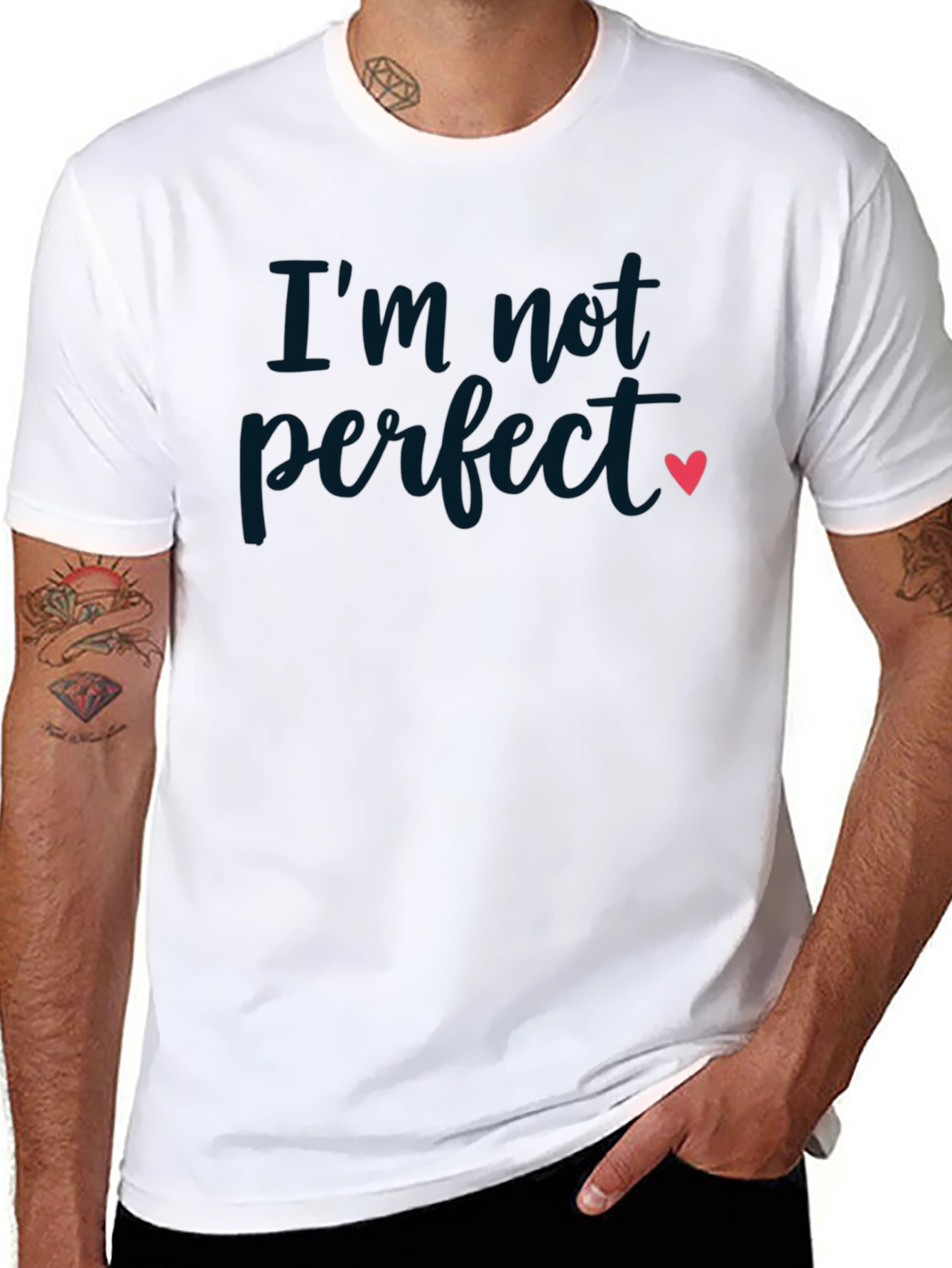 Im Not Perfect Heart Graphic Tee