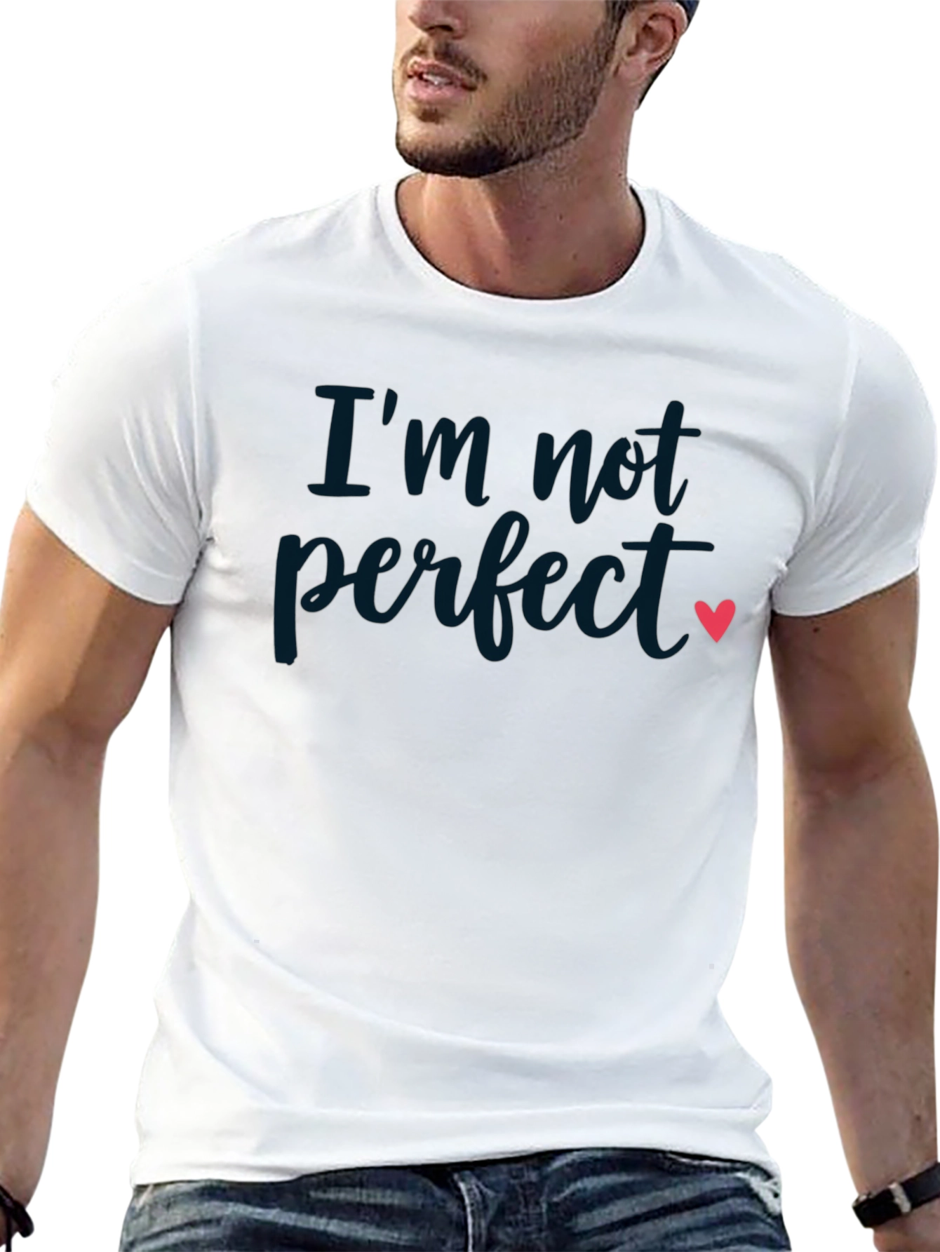 Im Not Perfect Heart Graphic Tee