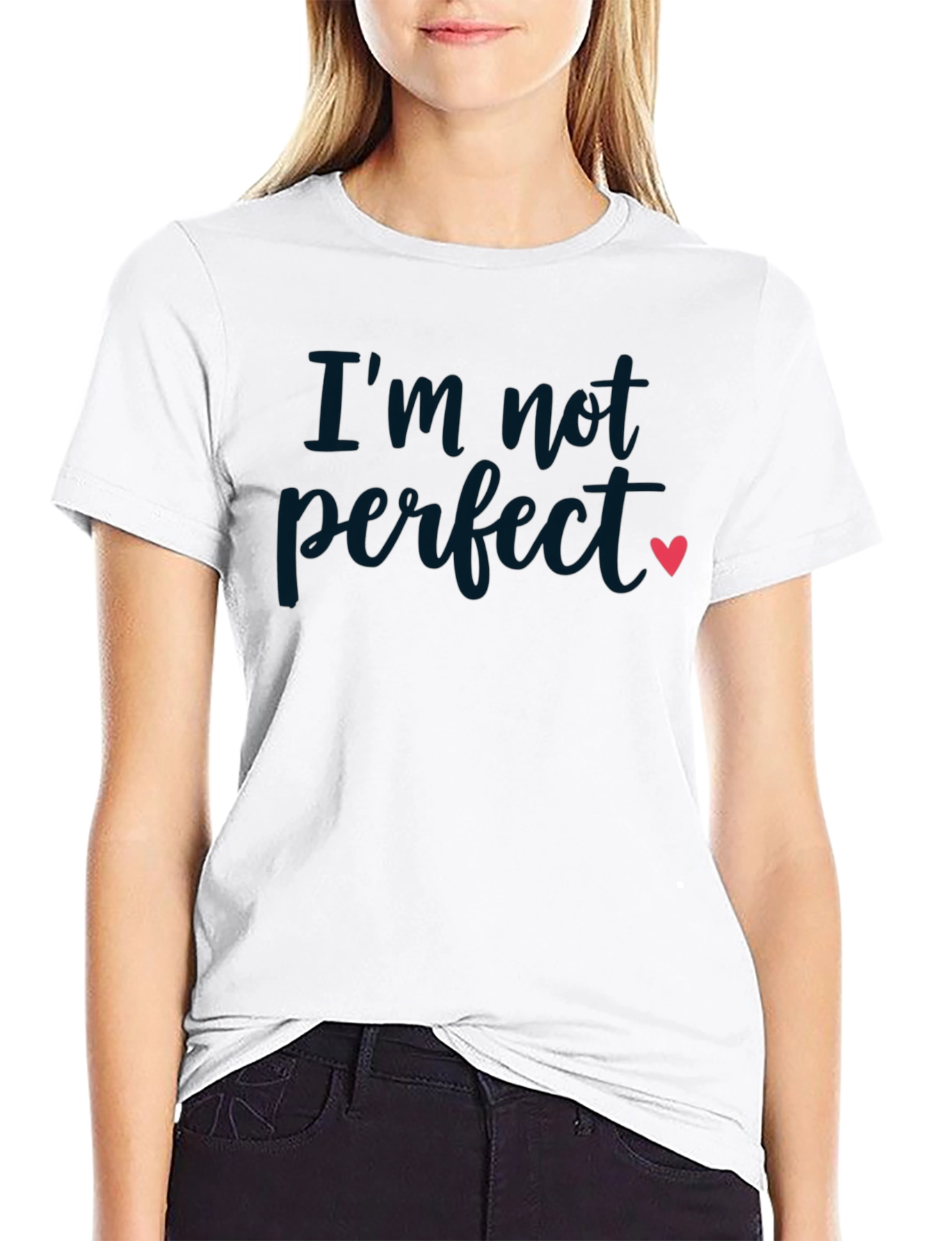 Im Not Perfect Heart Graphic Tee