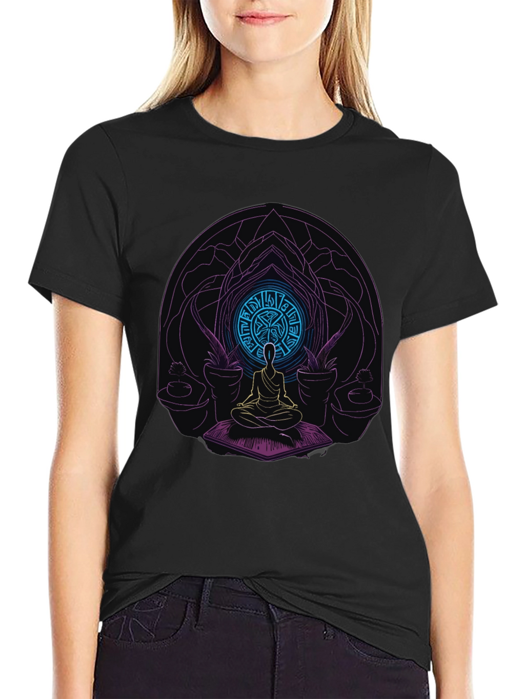 Meditative Mandala T-Shirt - Spiritual Design