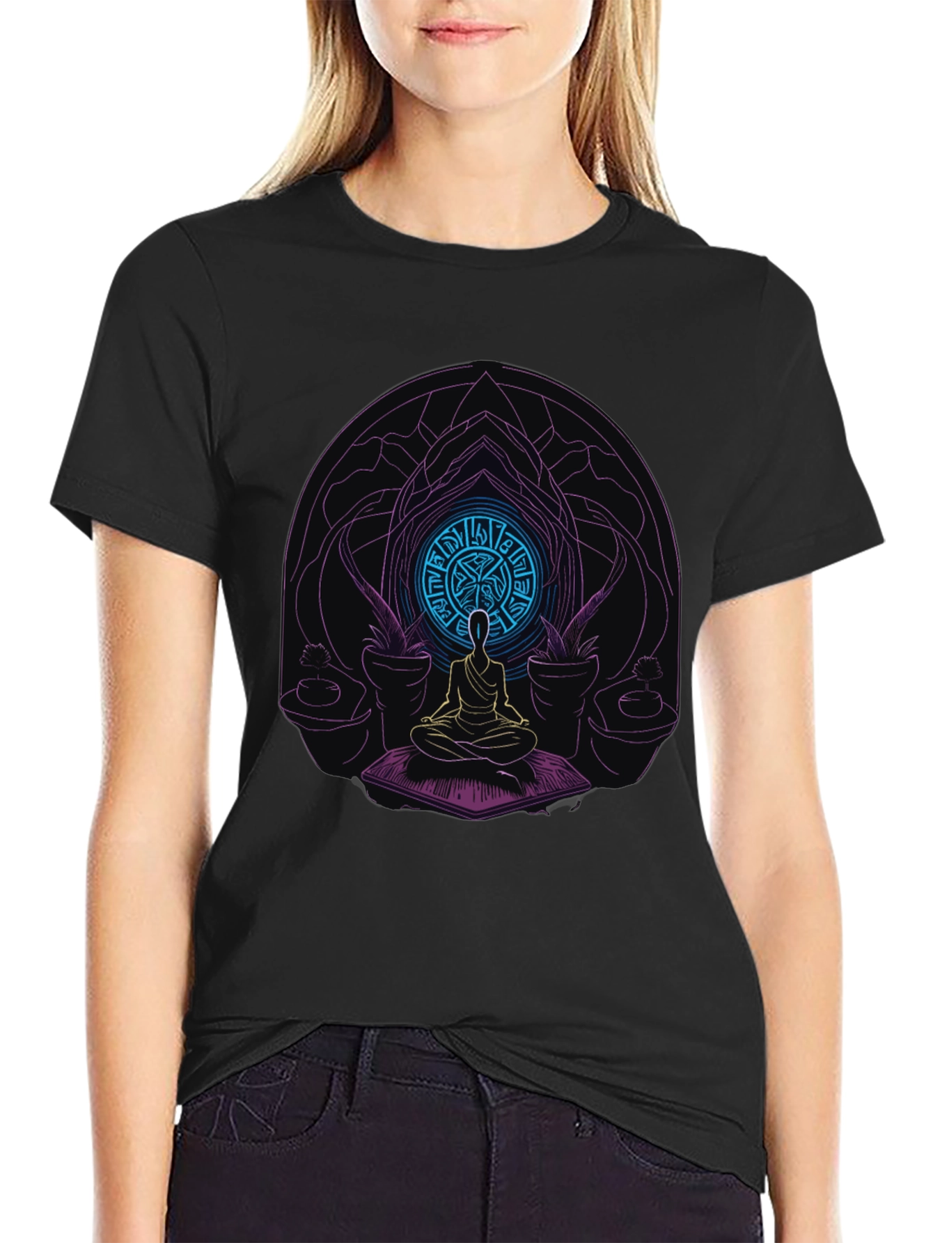 Meditative Mandala T-Shirt - Spiritual Design