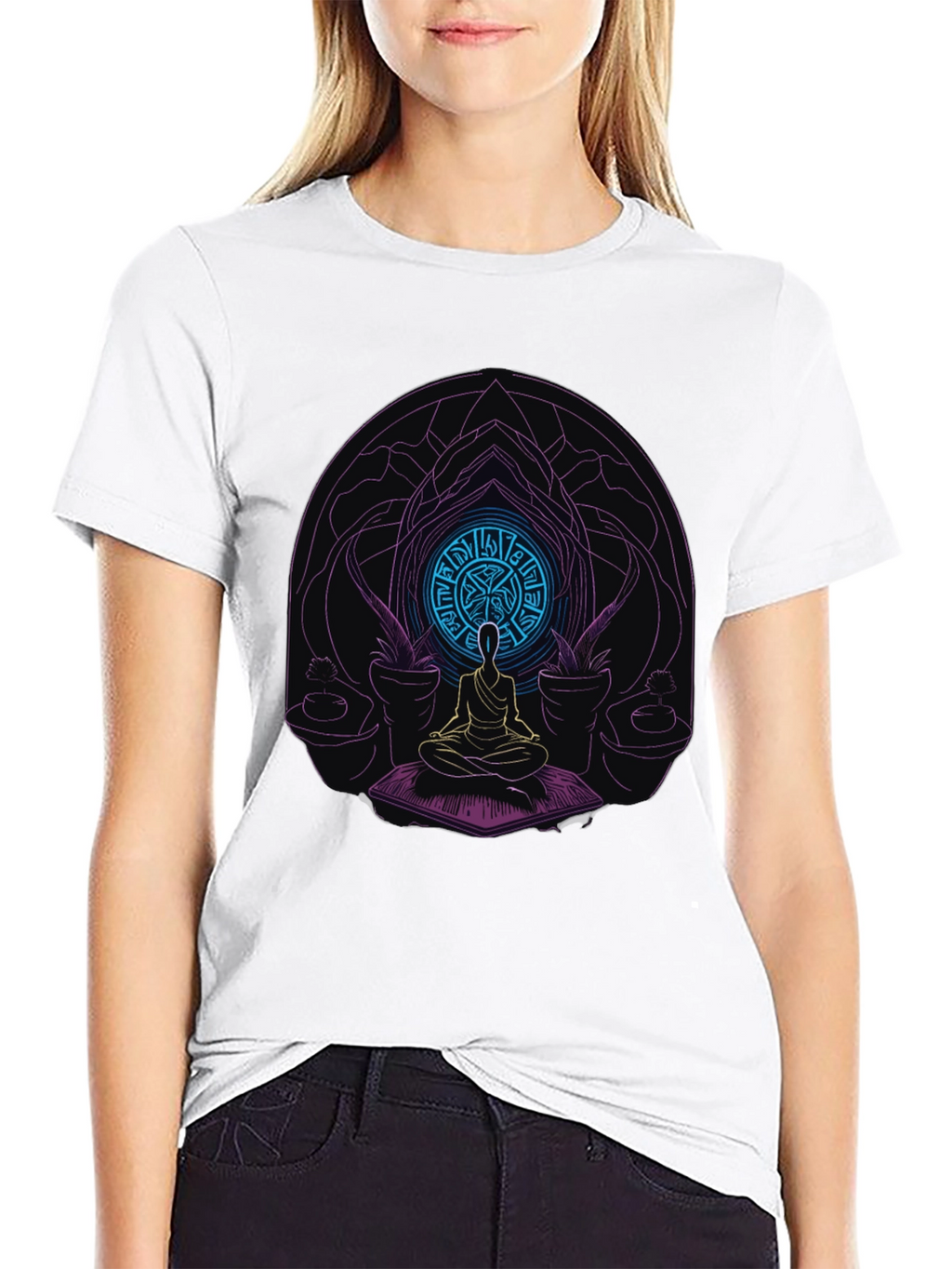 Meditative Mandala T-Shirt - Spiritual Design