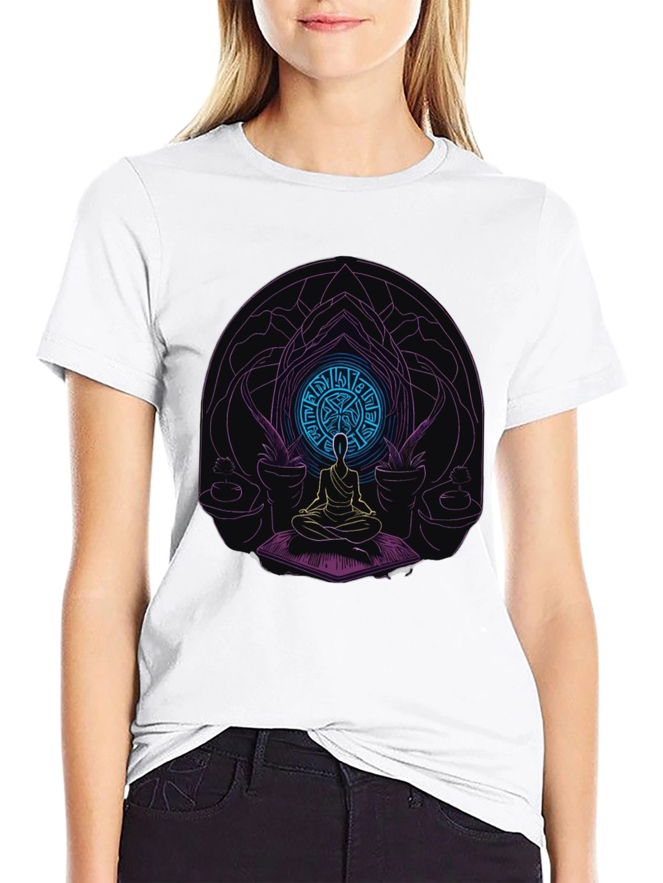 Meditative Mandala T-Shirt - Spiritual Design