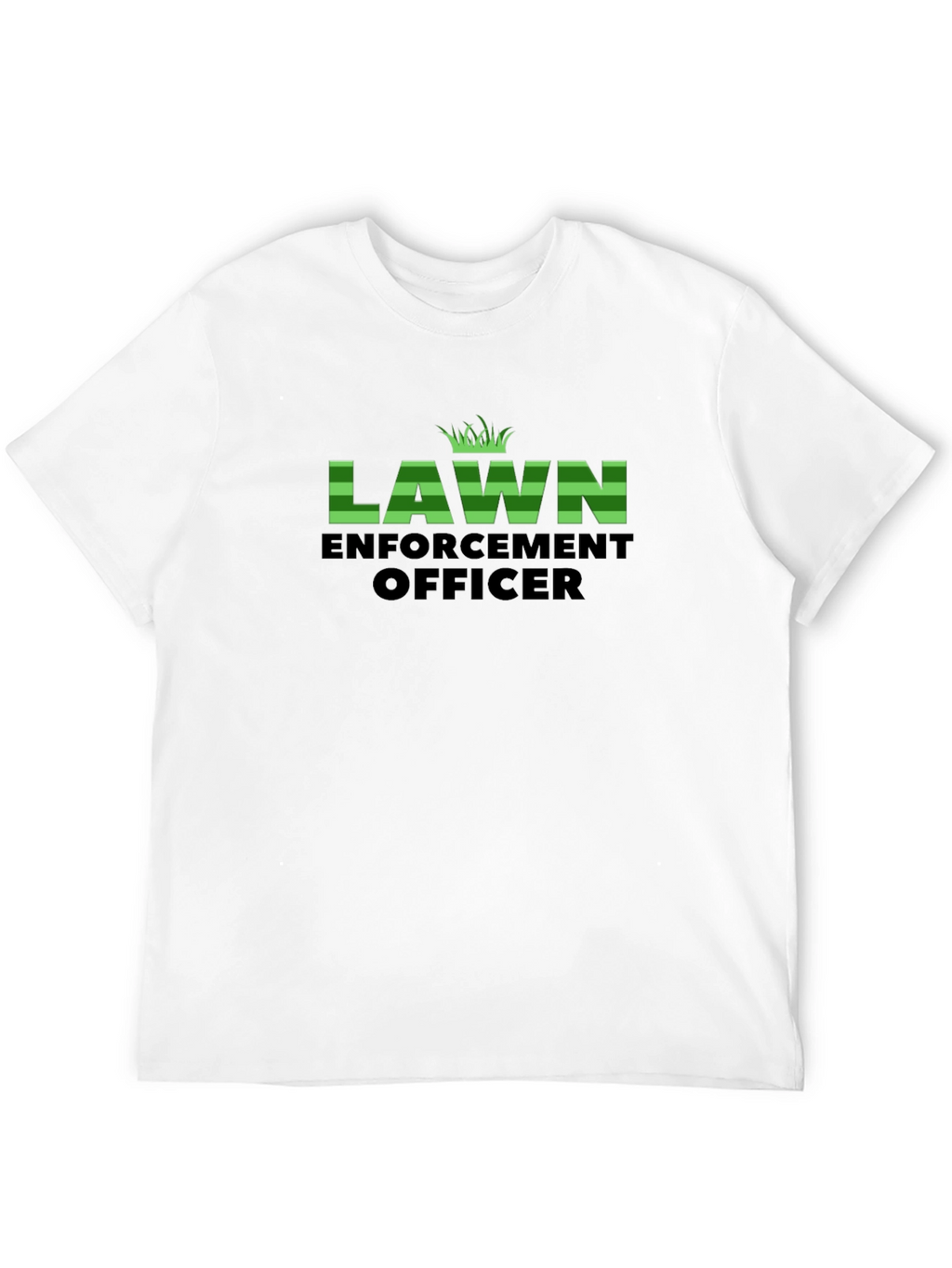 Lawn Enforcement Officer Black T-Shirt