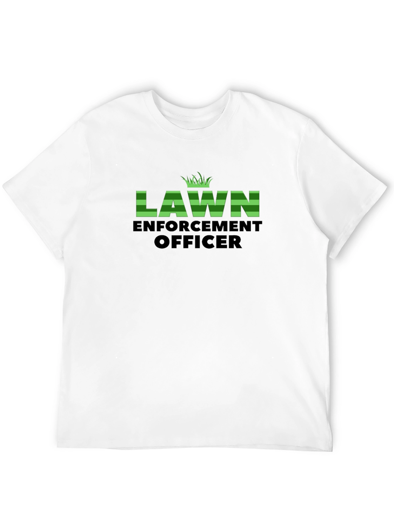 Lawn Enforcement Officer Black T-Shirt
