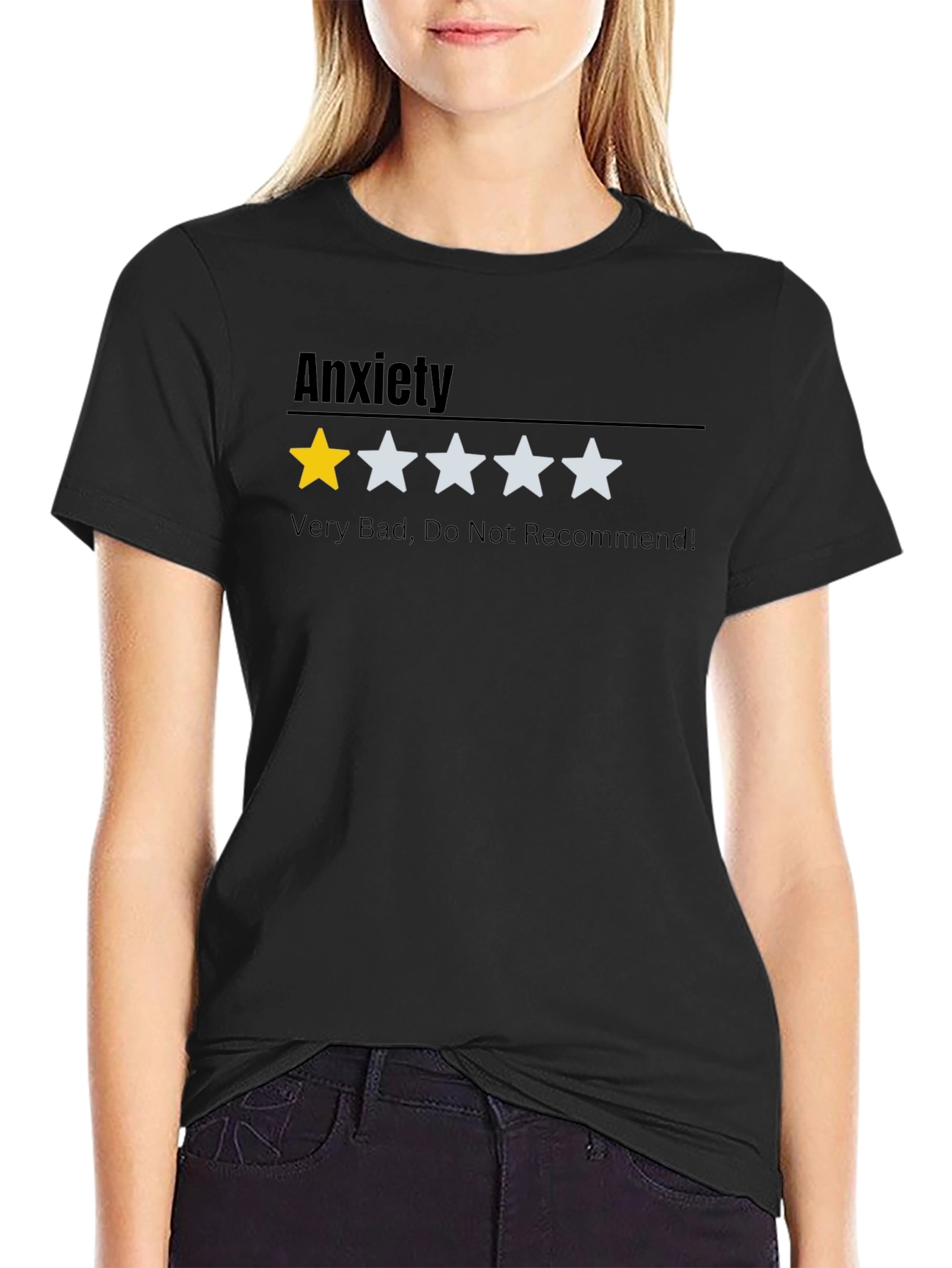 Anxiety One Star Rating T-Shirt