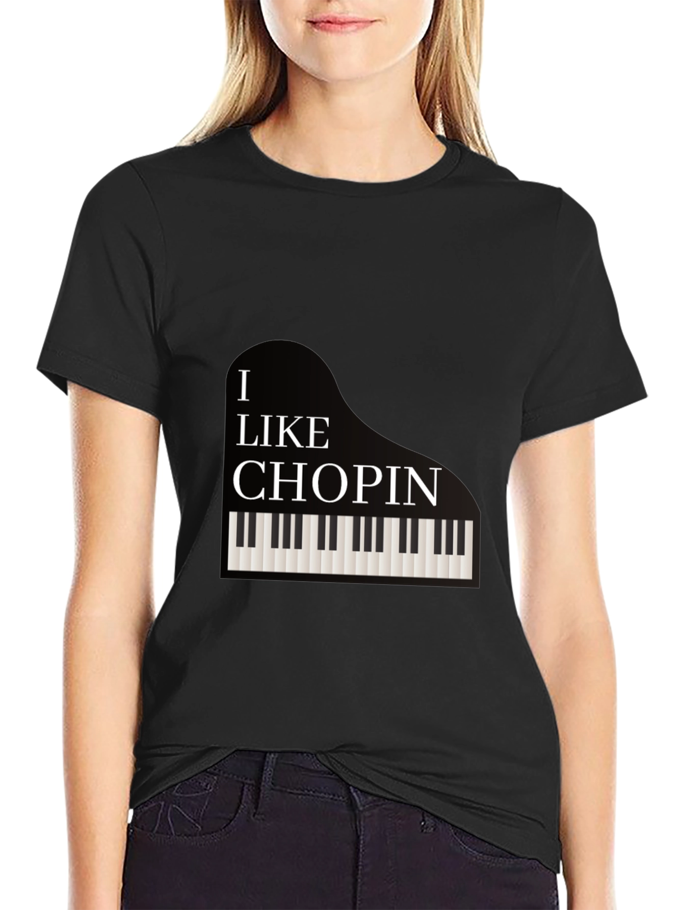I Like Chopin Piano T-Shirt - Music Lover Tee