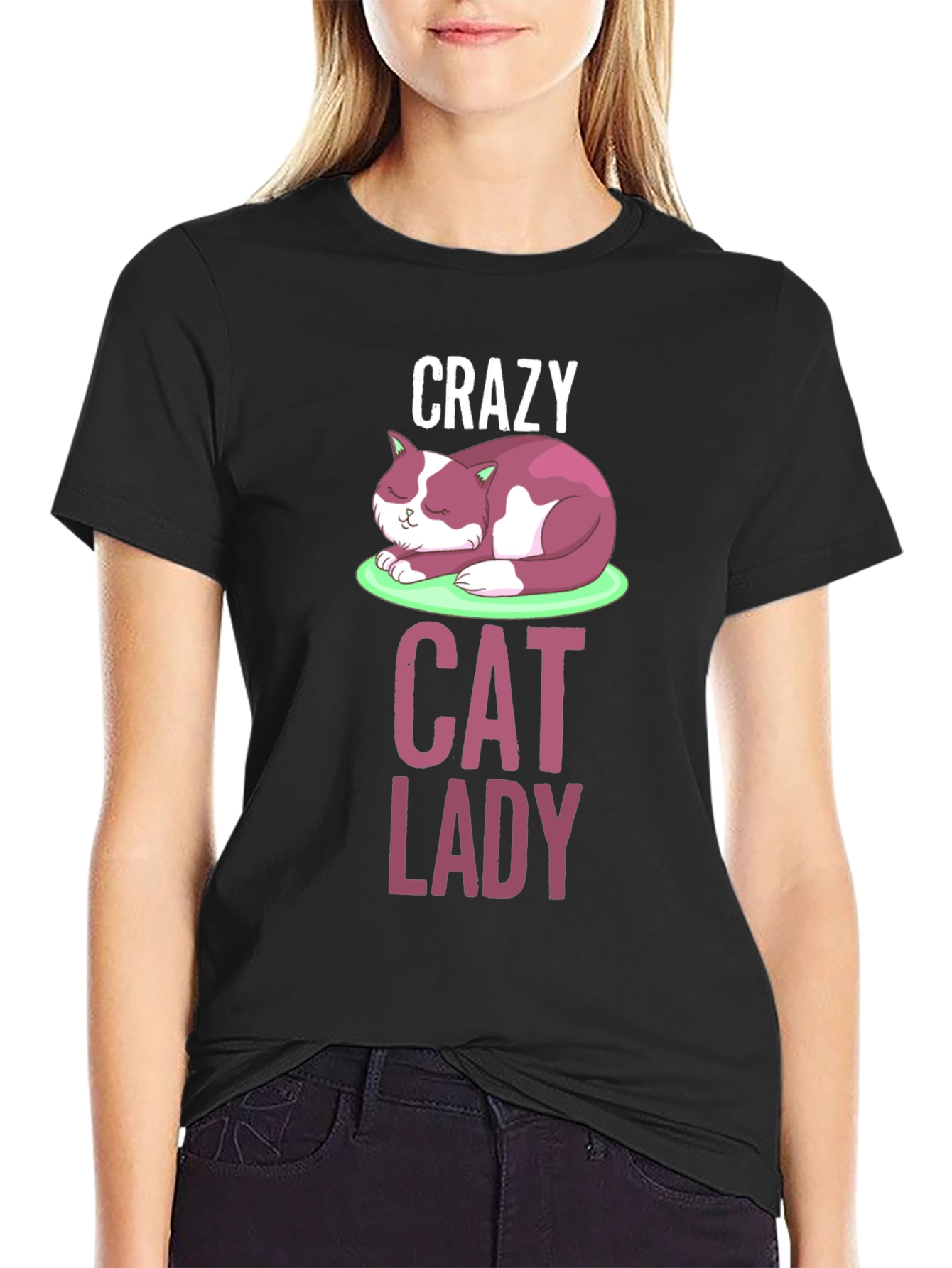 Crazy Cat Lady T-Shirt - Fun Graphic Tee