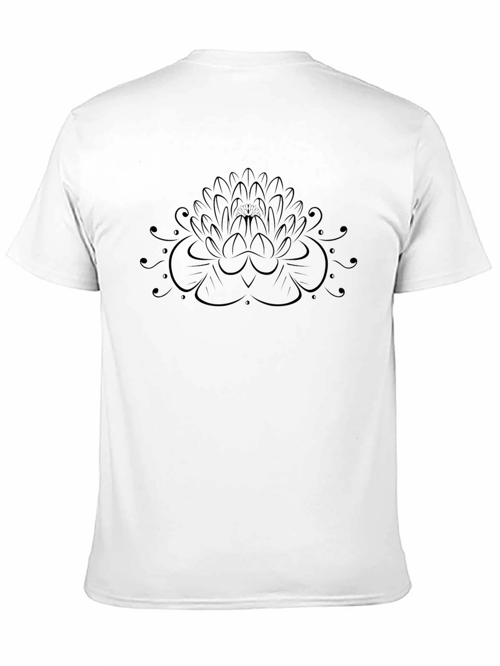 Lotus Graphic Black T-Shirt