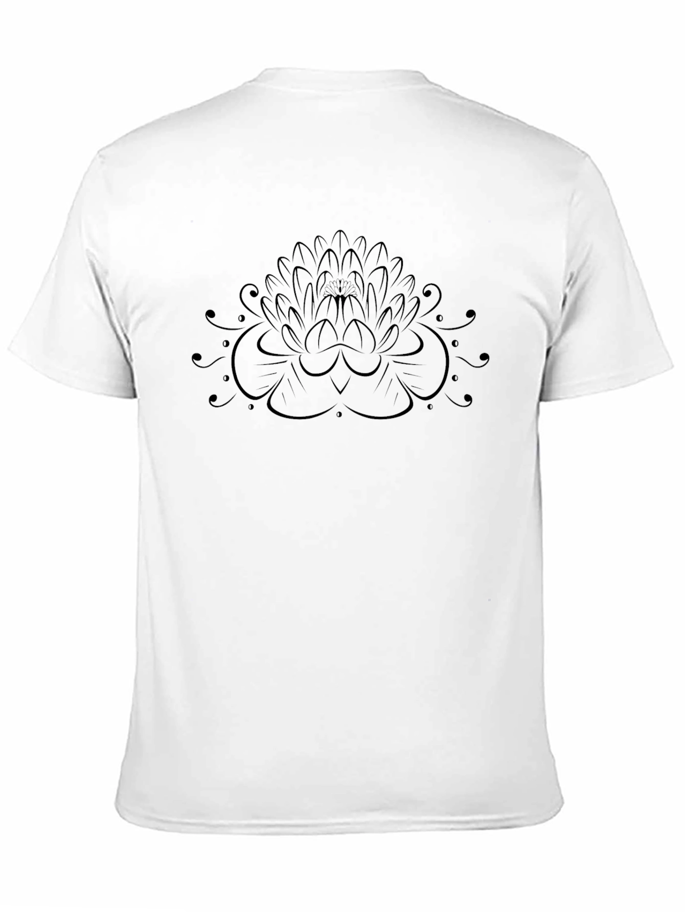 Lotus Graphic Black T-Shirt