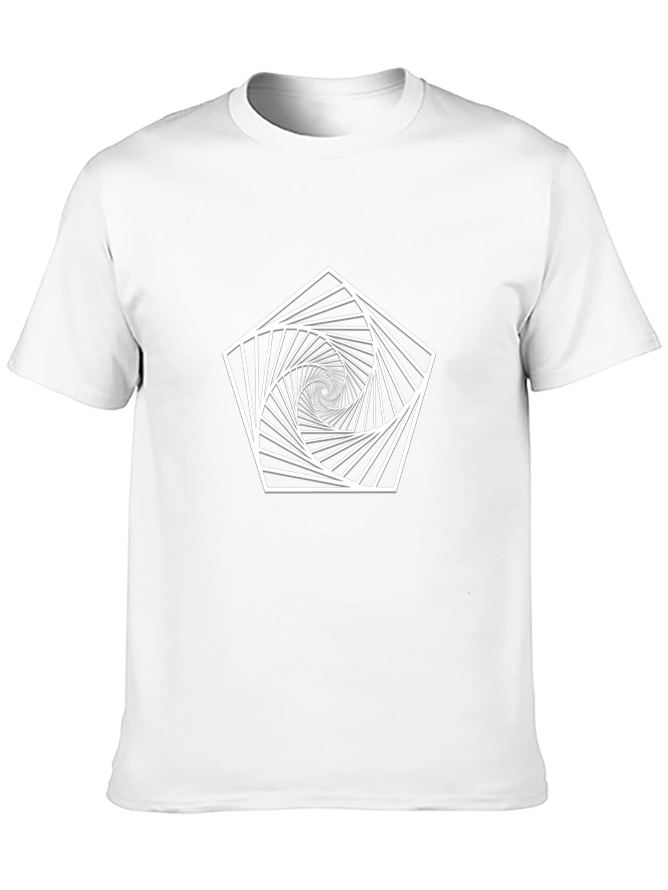 Geometric Illusion Black T-Shirt