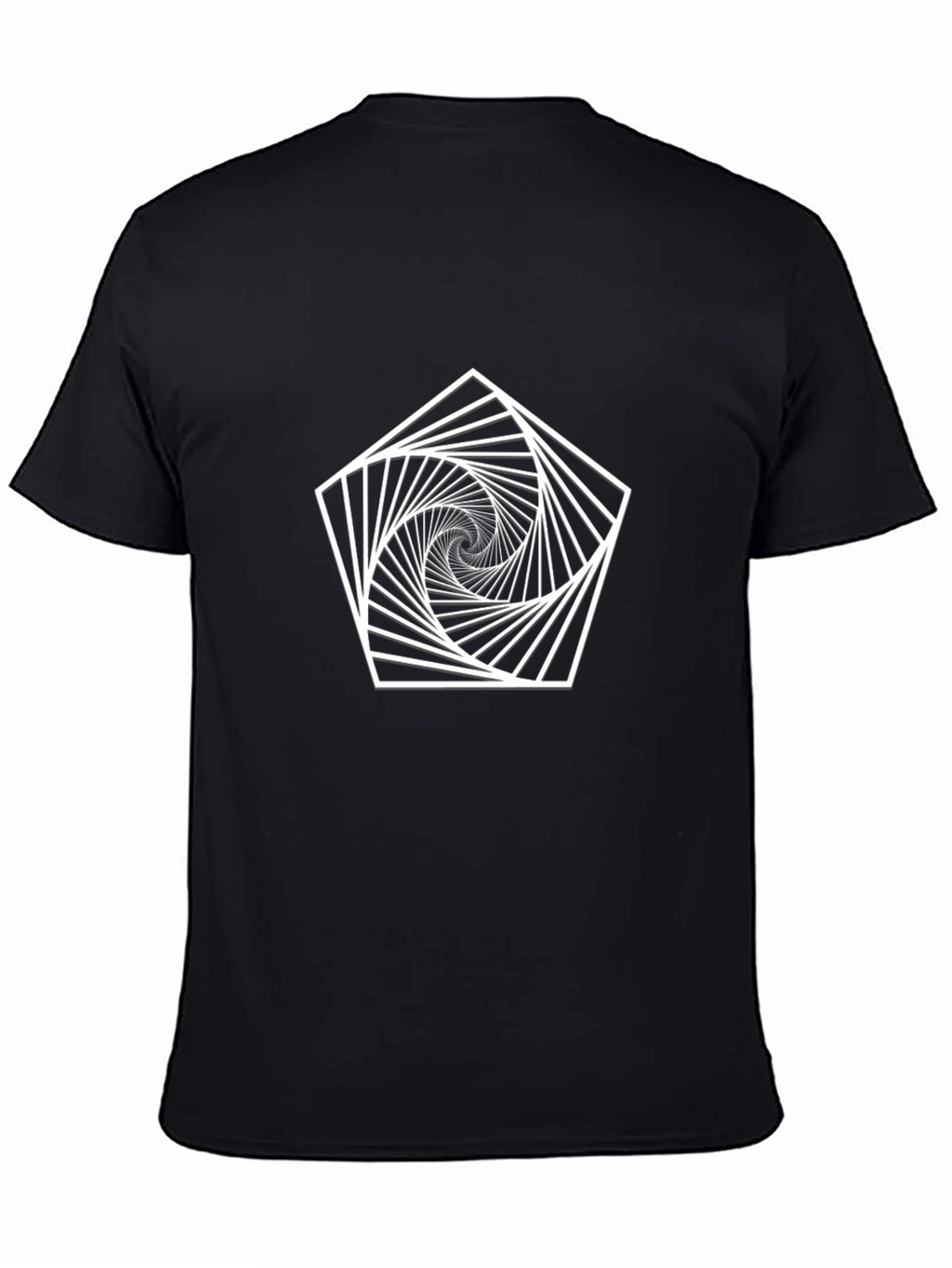 Geometric Illusion Black T-Shirt