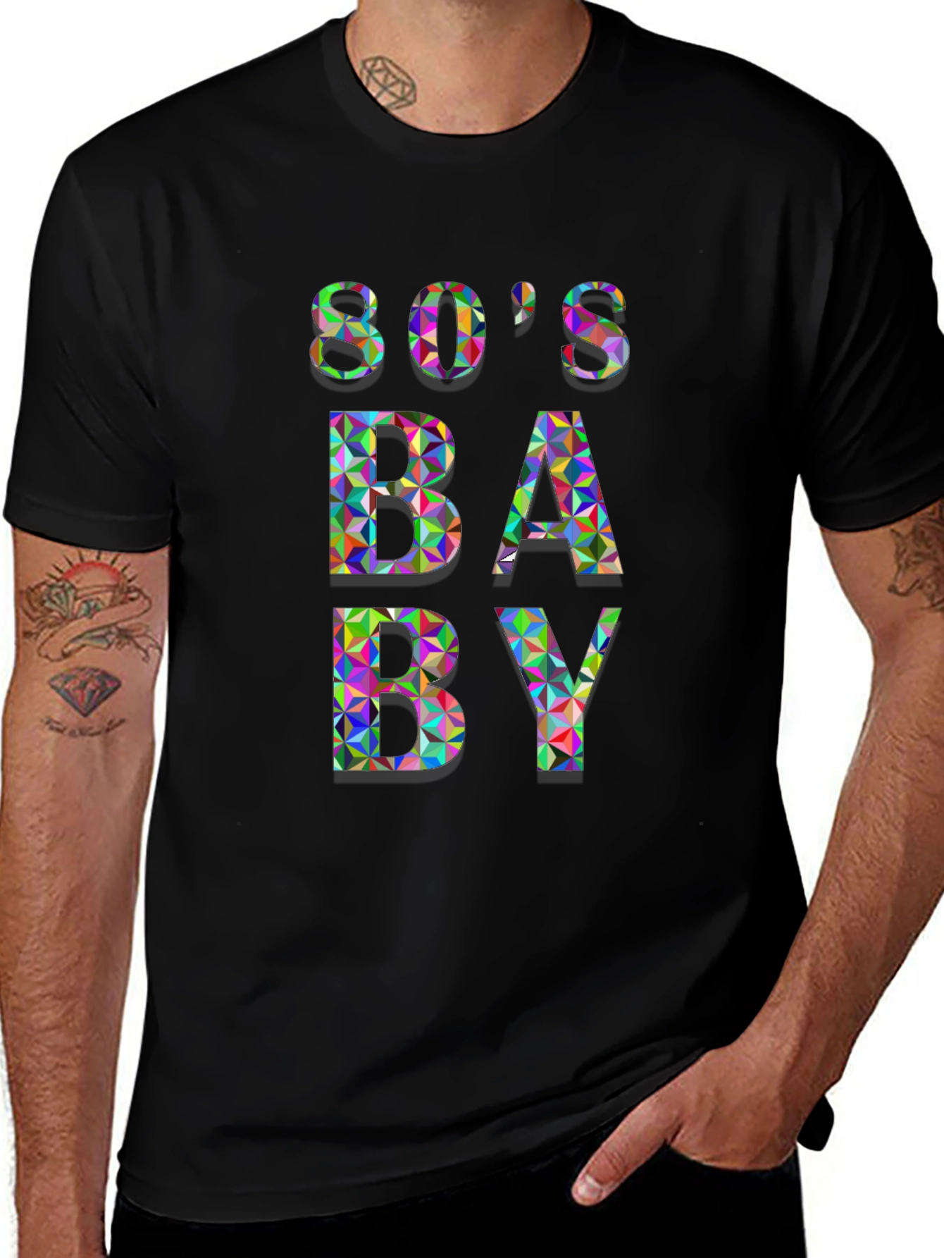 80s Baby Graphic Tee - Retro Style