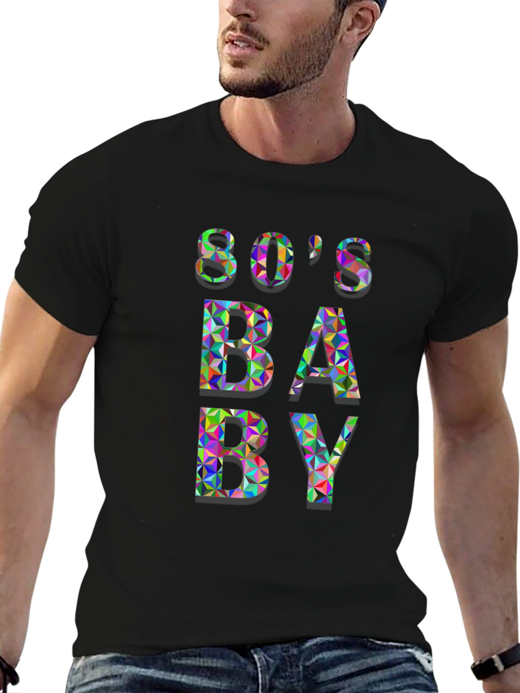 80s Baby Graphic Tee - Retro Style