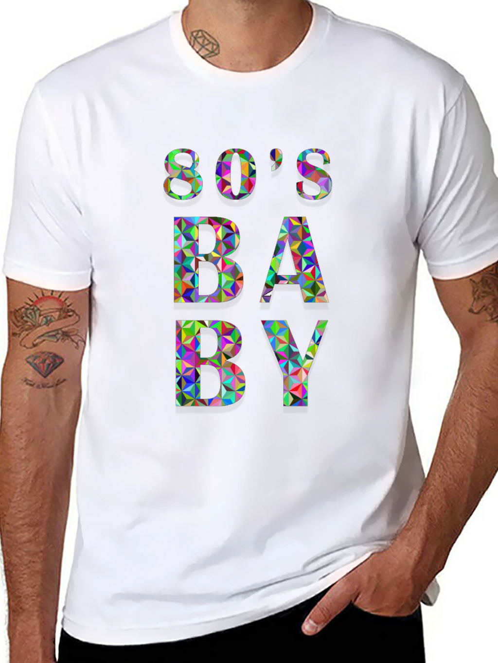 80s Baby Graphic Tee - Retro Style
