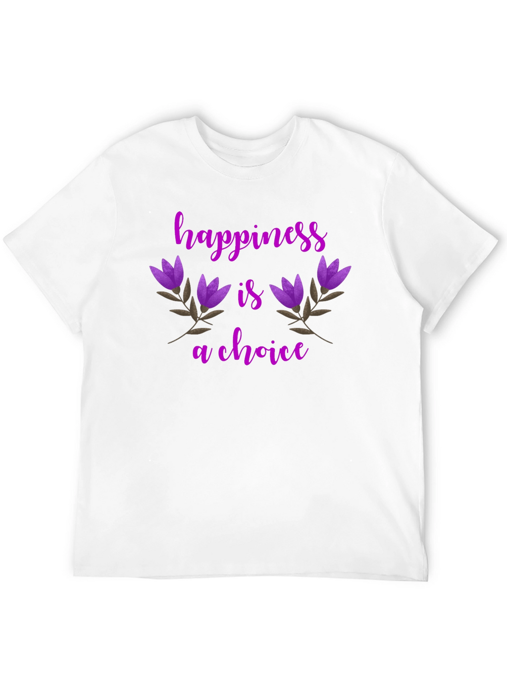 Happiness Is A Choice Floral T-Shirt