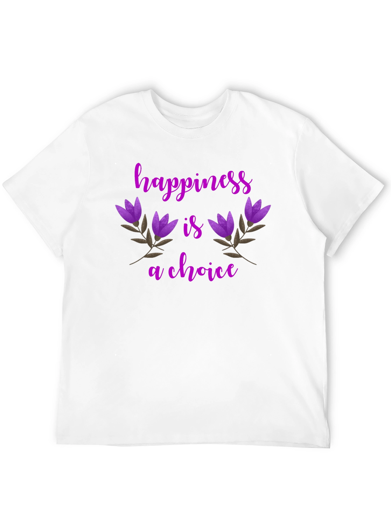 Happiness Is A Choice Floral T-Shirt