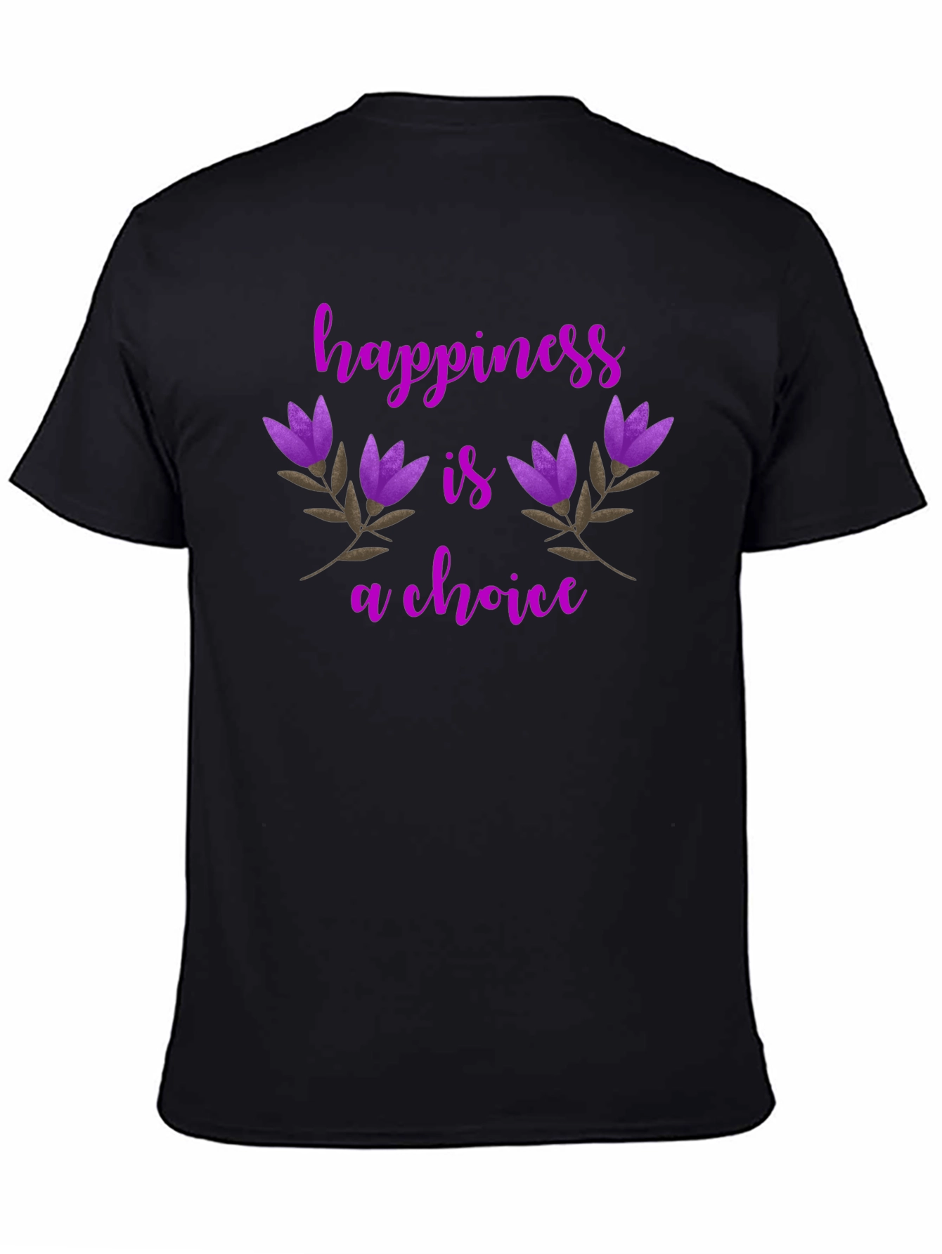 Happiness Is A Choice Floral T-Shirt