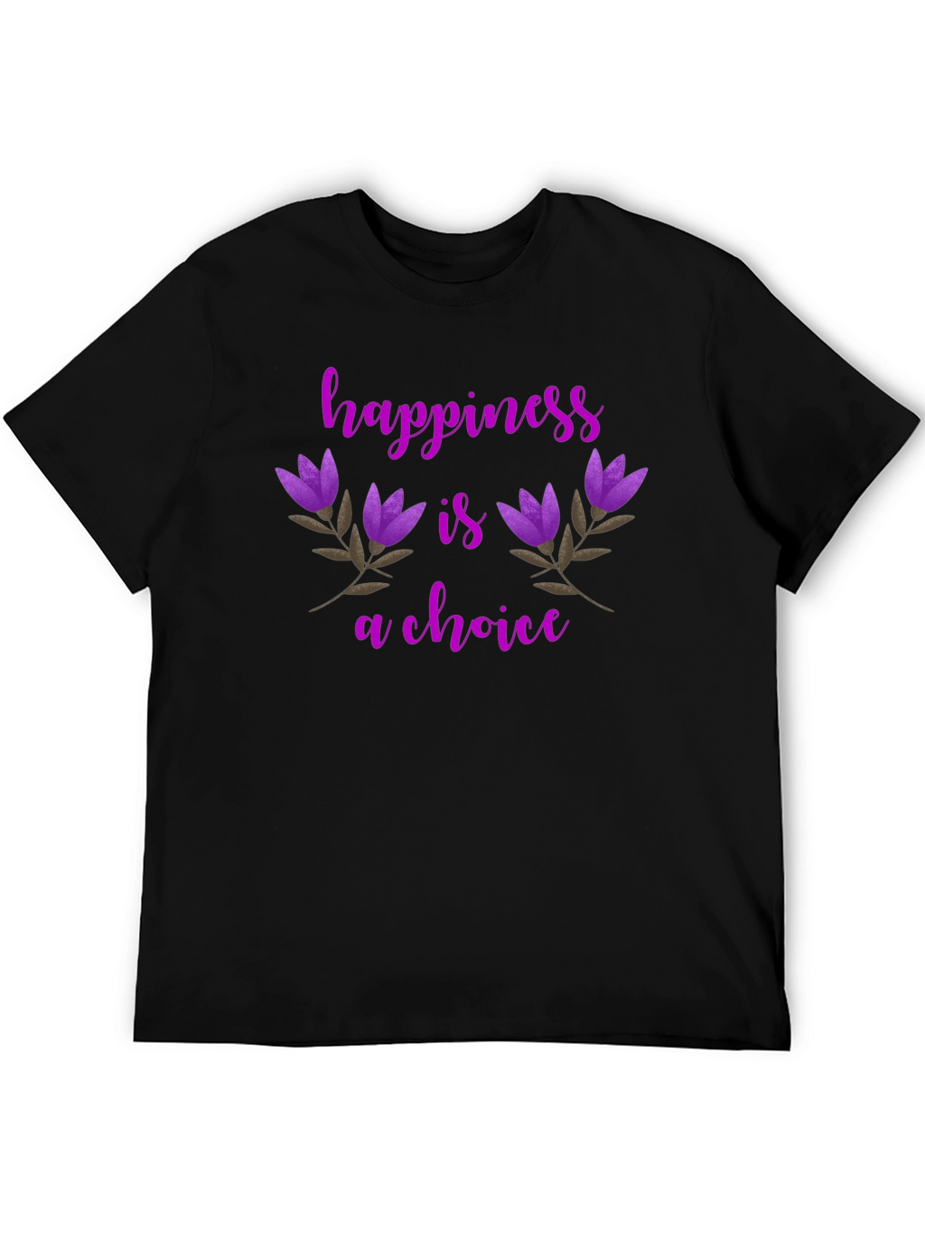 Happiness Is A Choice Floral T-Shirt