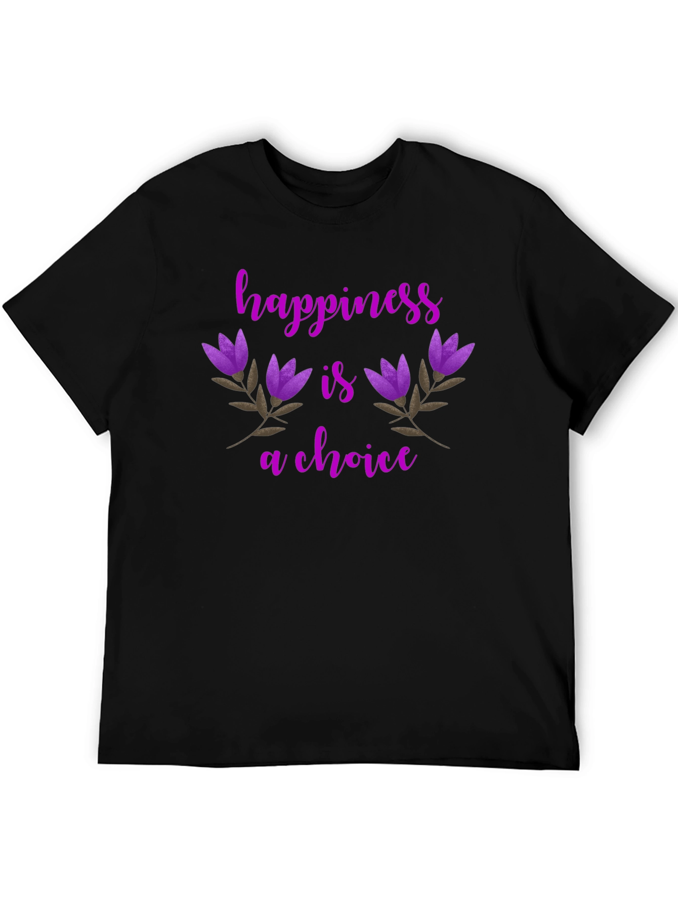 Happiness Is A Choice Floral T-Shirt