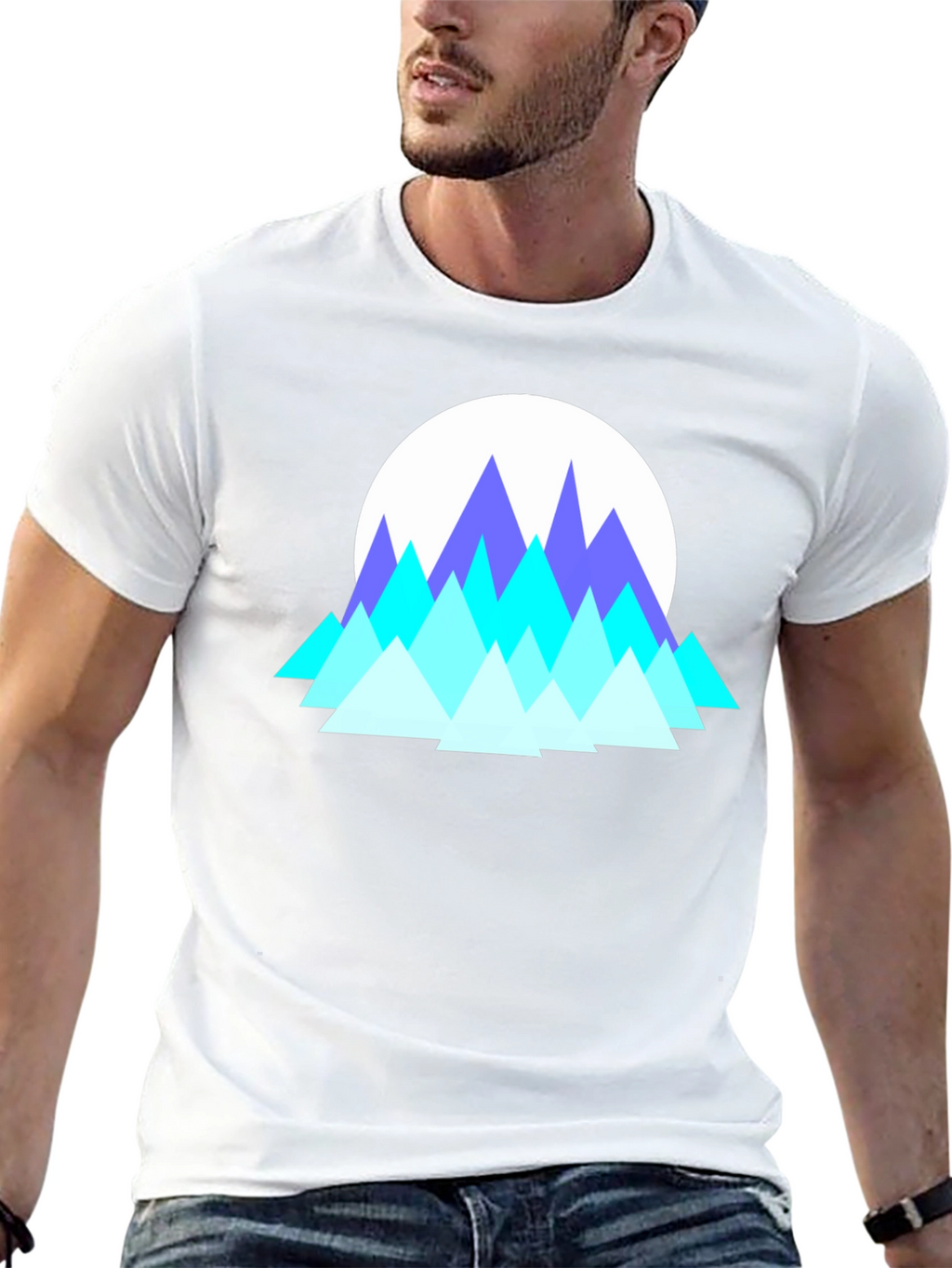 Geometric Mountain T-Shirt