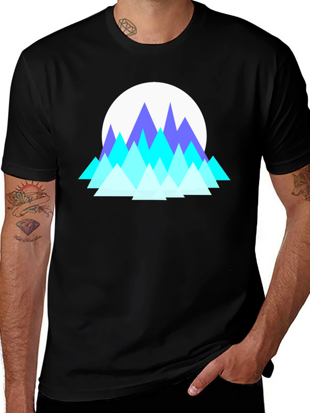 Geometric Mountain T-Shirt