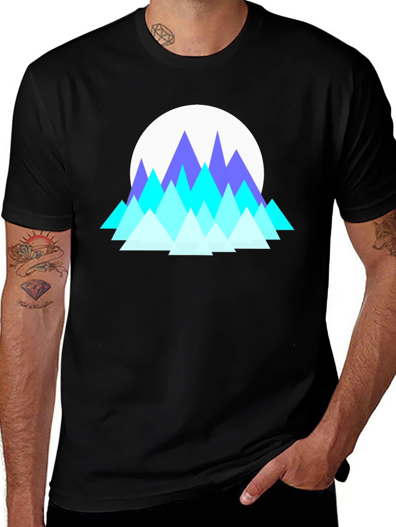 Geometric Mountain T-Shirt