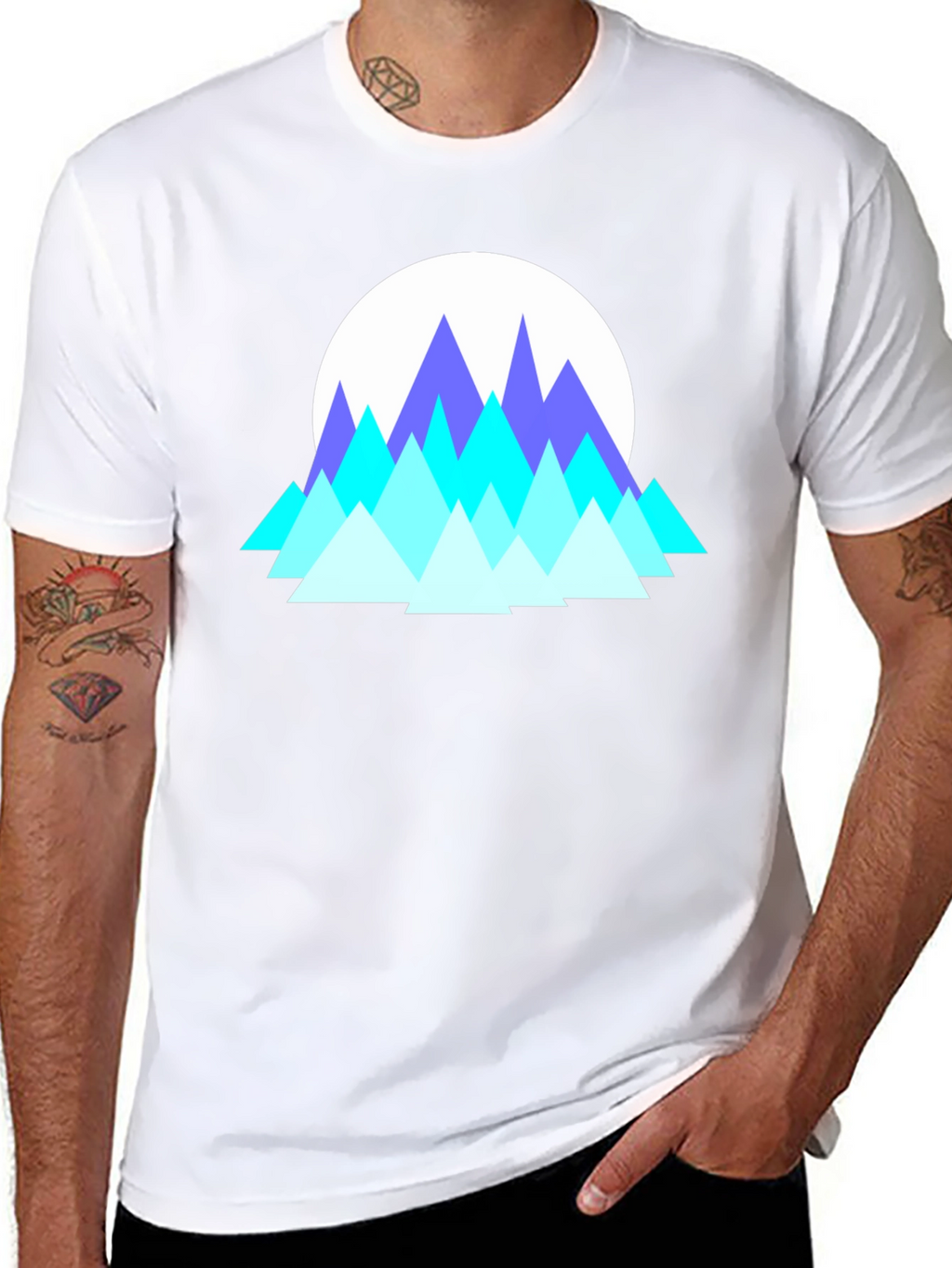 Geometric Mountain T-Shirt