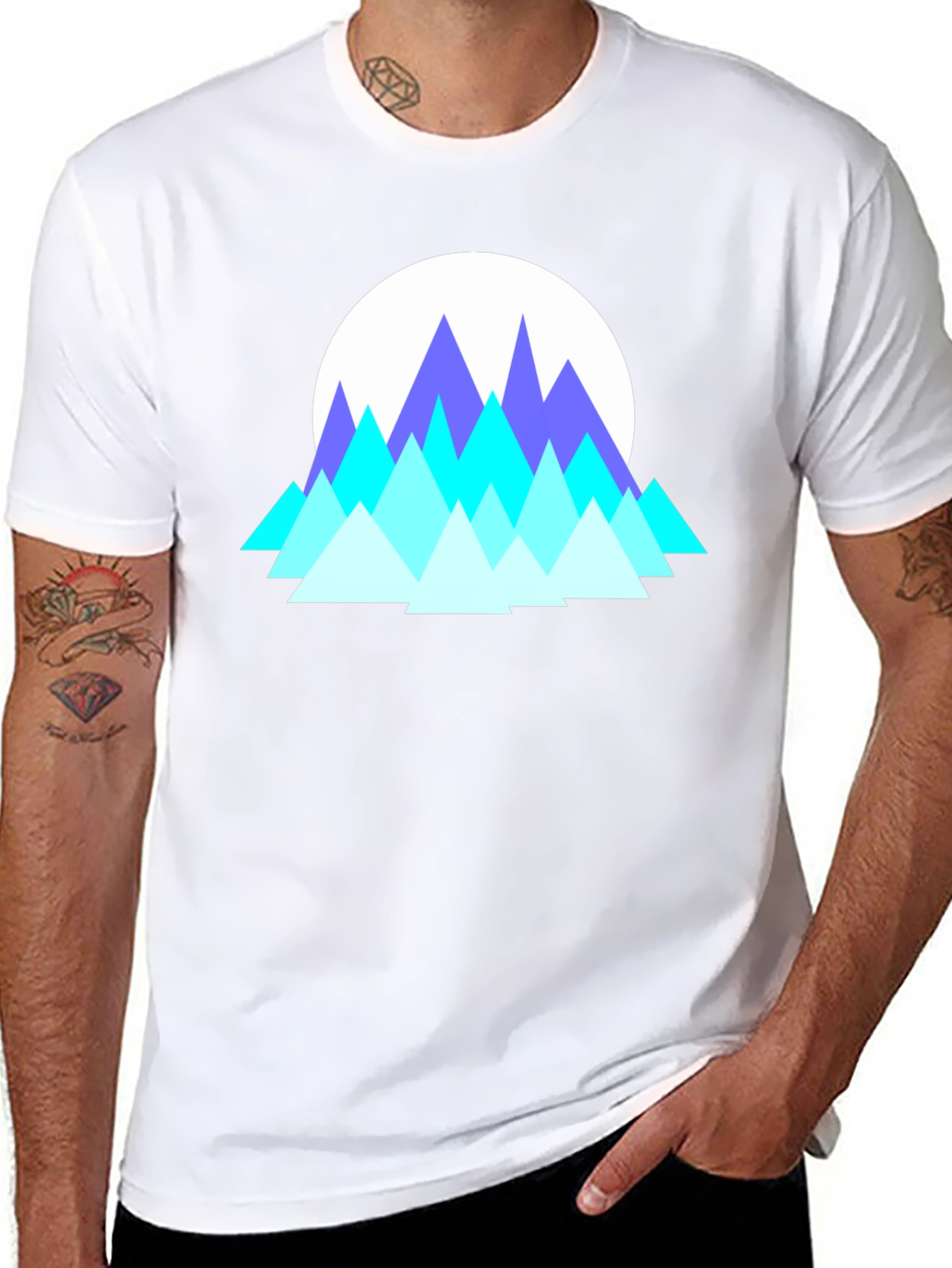 Geometric Mountain T-Shirt