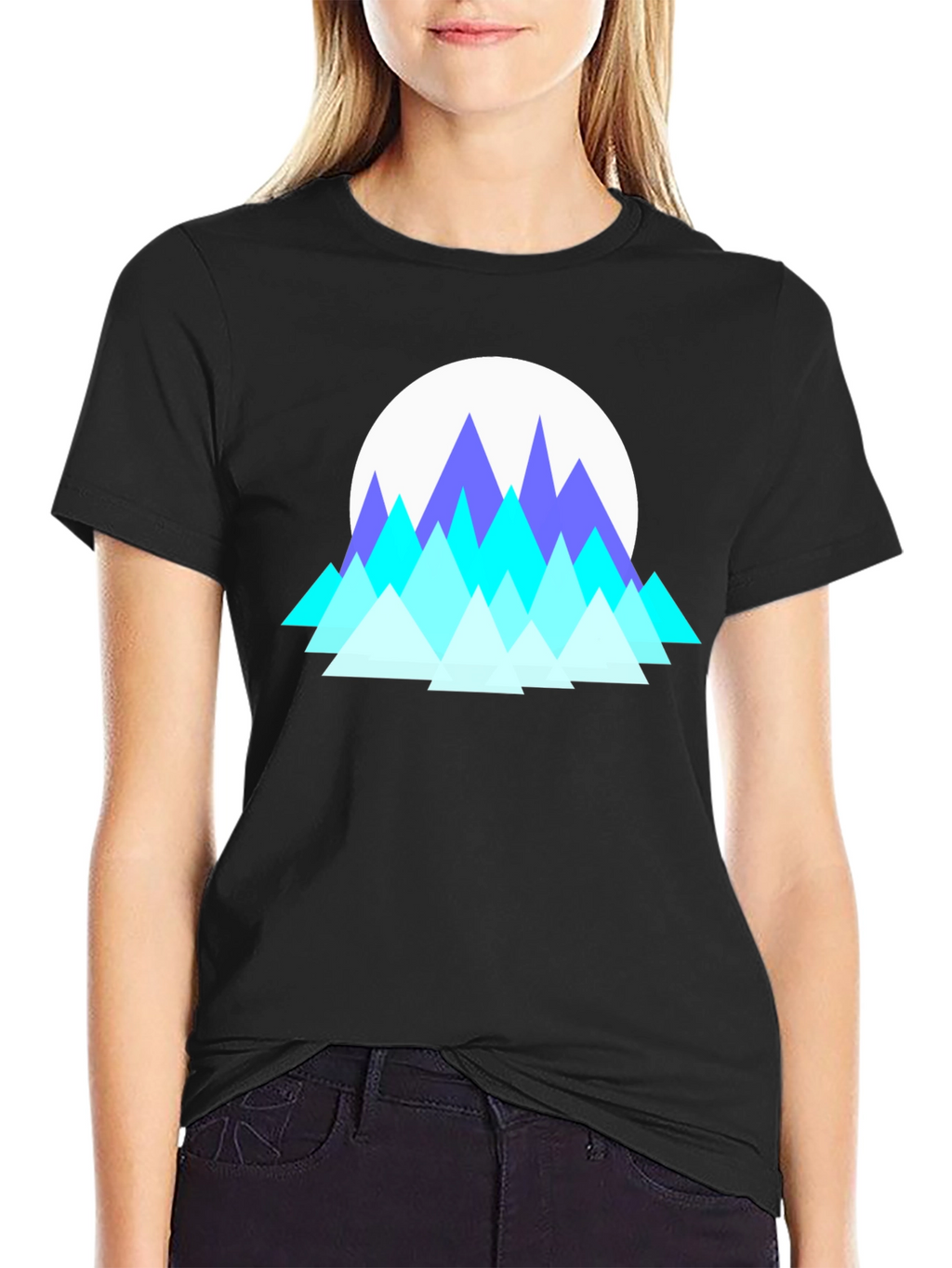 Geometric Mountain T-Shirt
