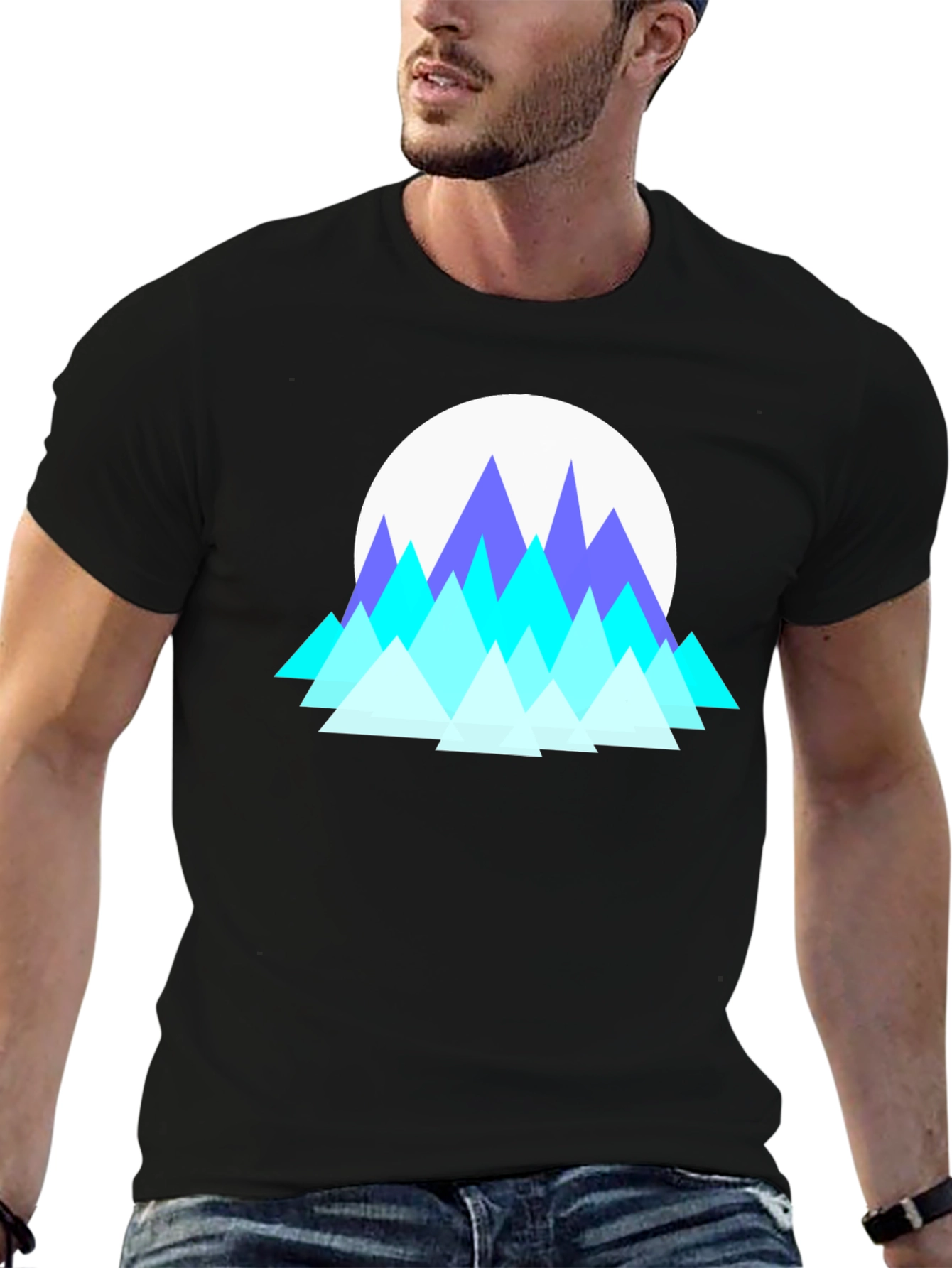 Geometric Mountain T-Shirt