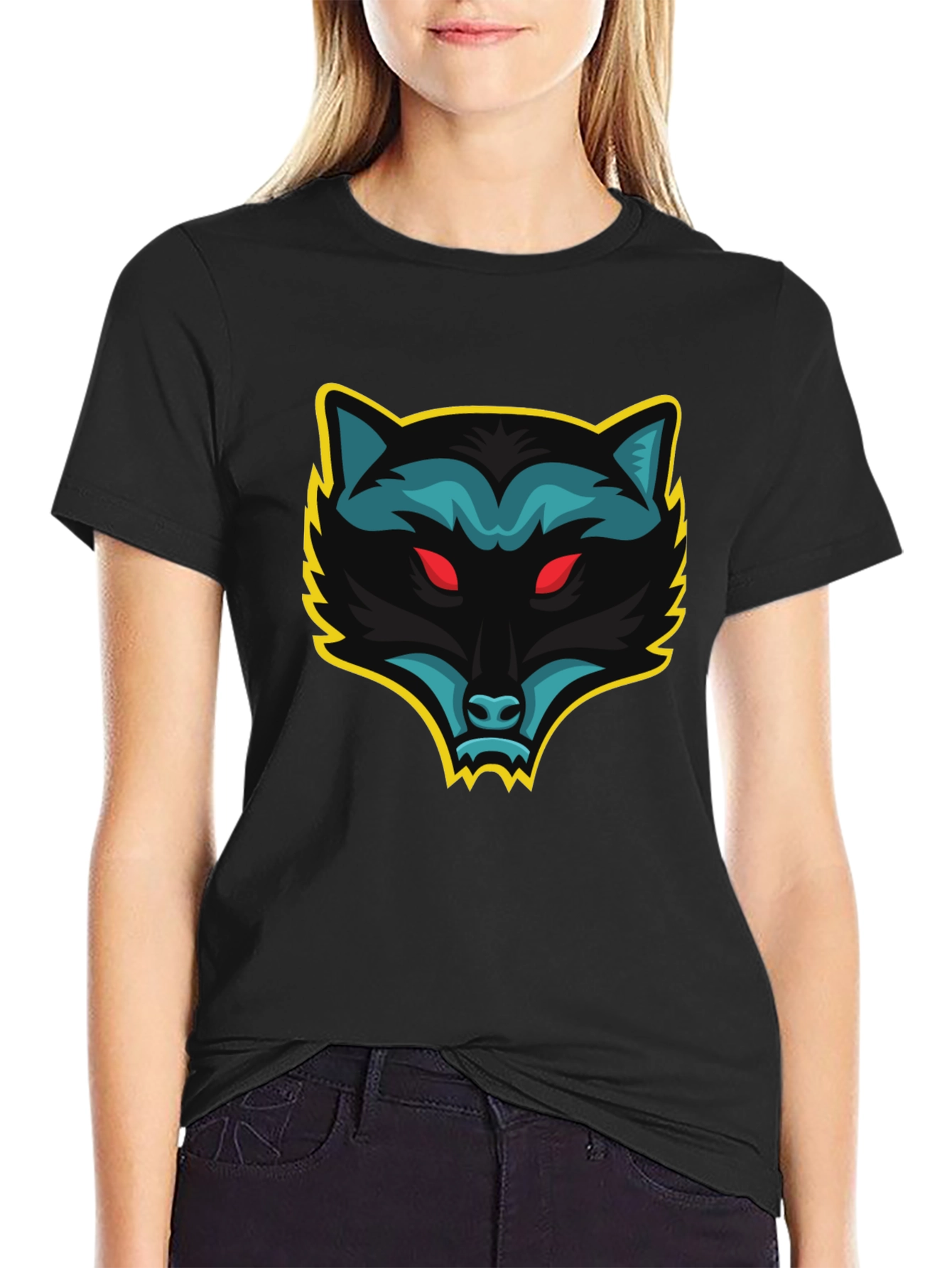 Cool Raccoon Graphic Tee - Black Cotton T-Shirt