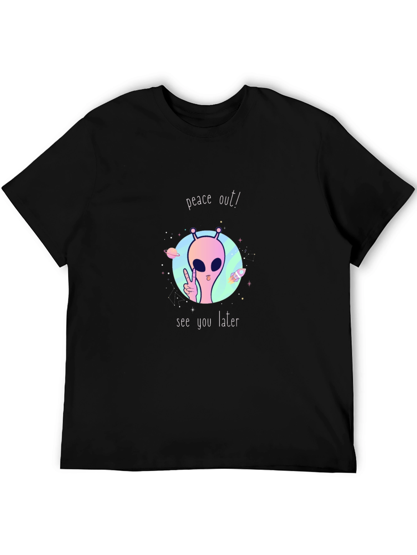 Peace Out Alien Graphic Tee