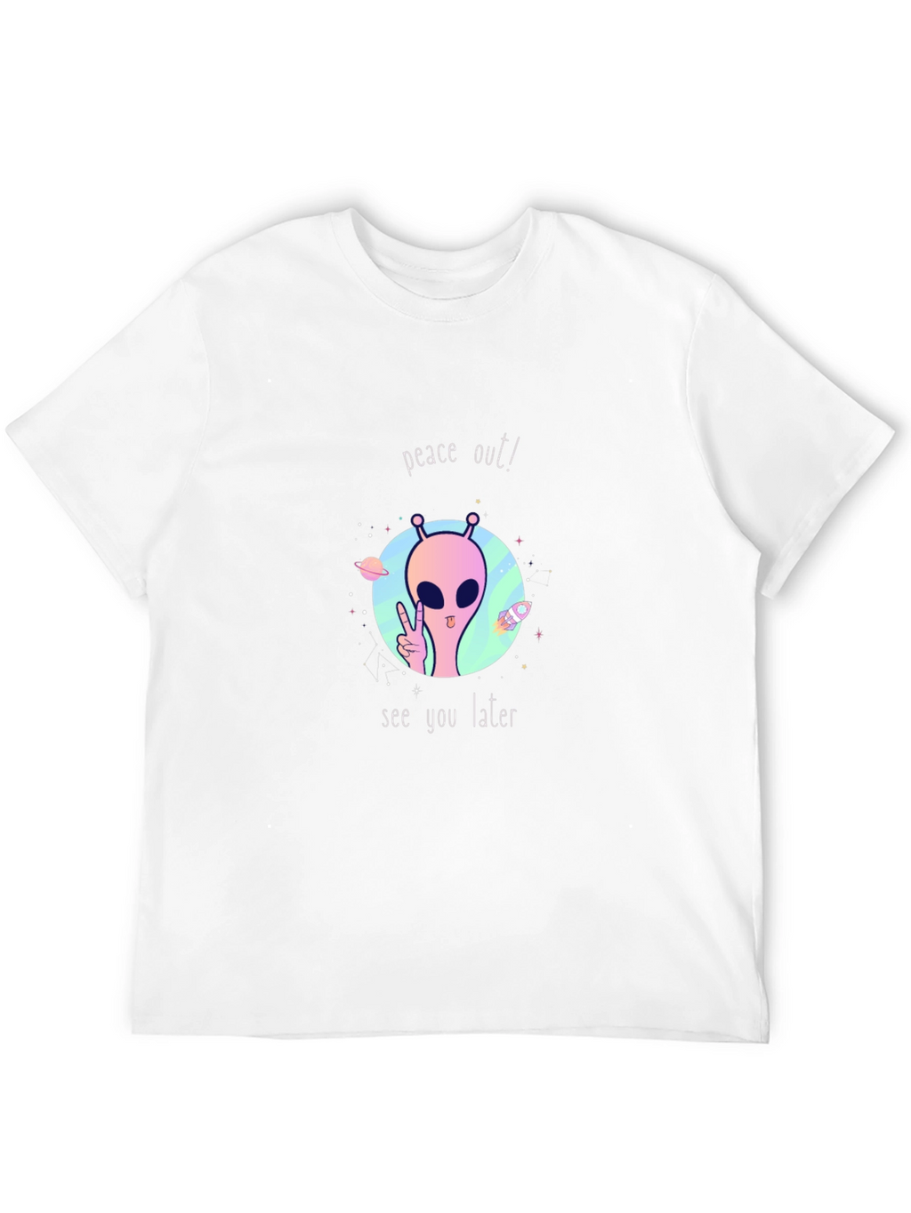 Peace Out Alien Graphic Tee