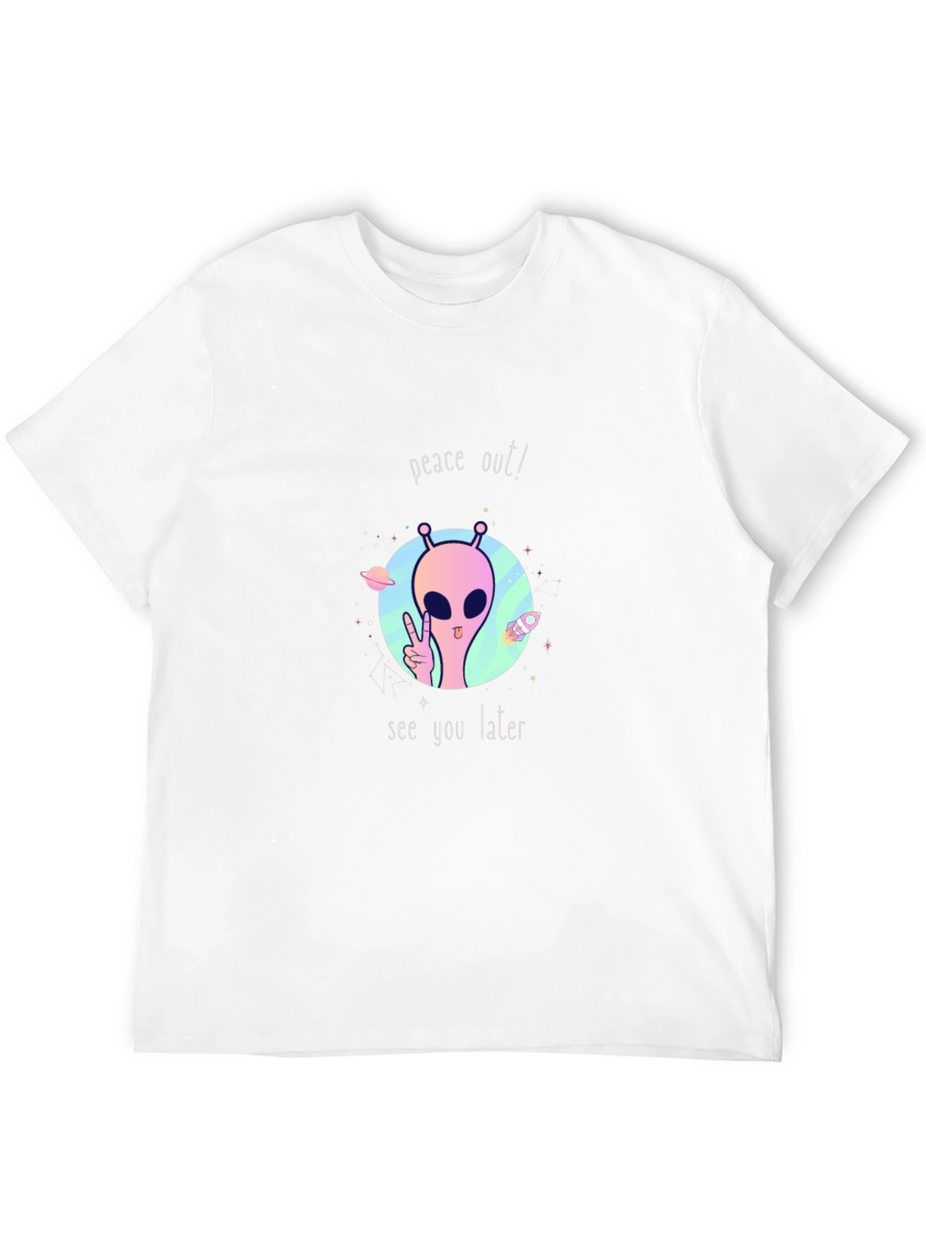 Peace Out Alien Graphic Tee