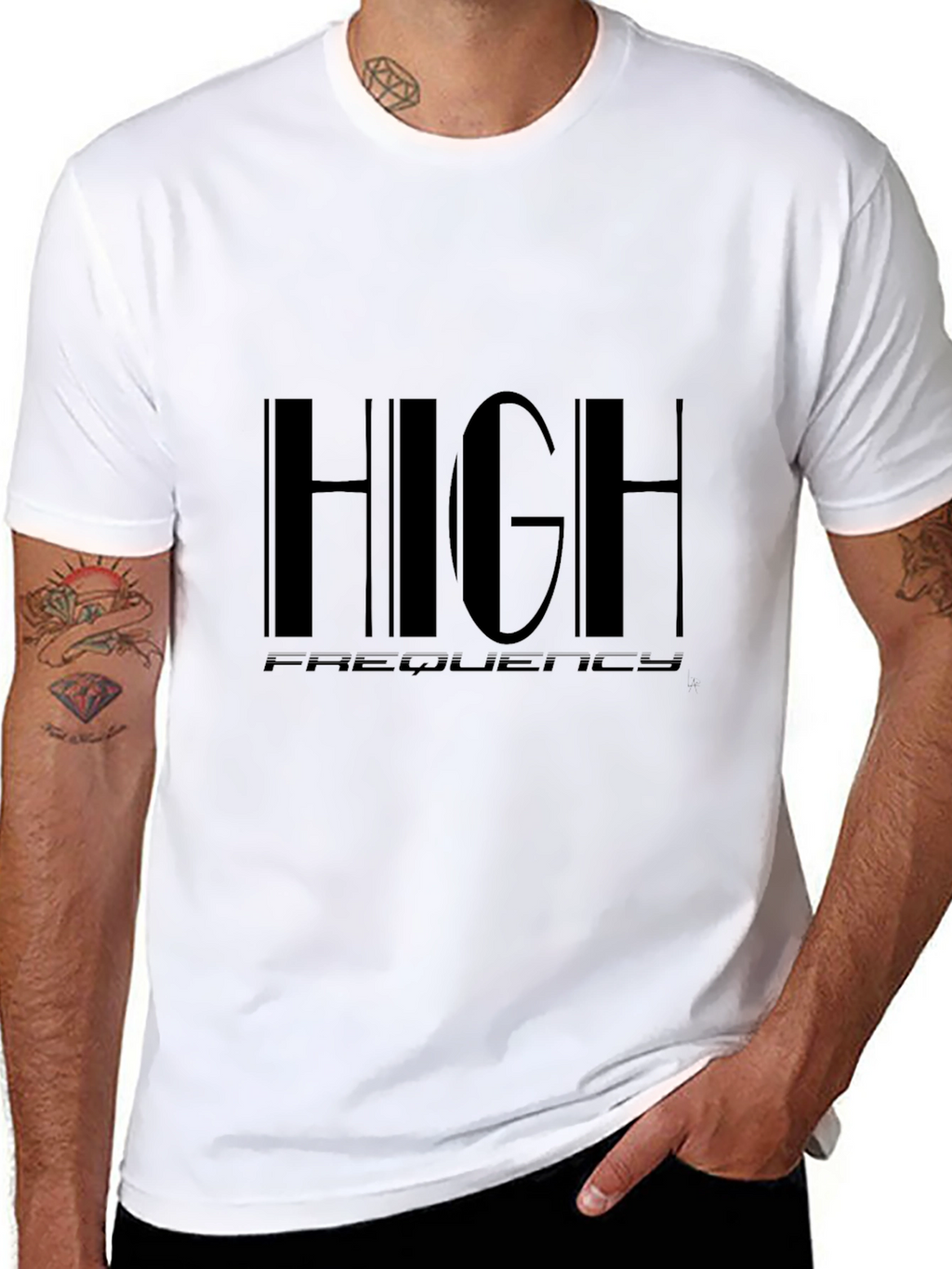 High Frequency Black T-Shirt