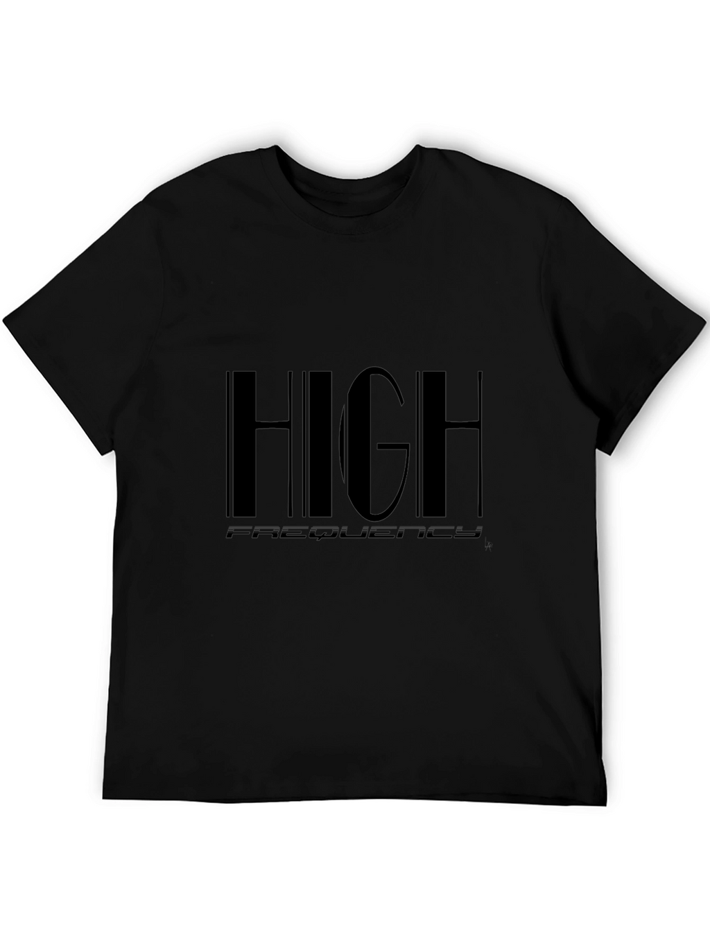 High Frequency Black T-Shirt